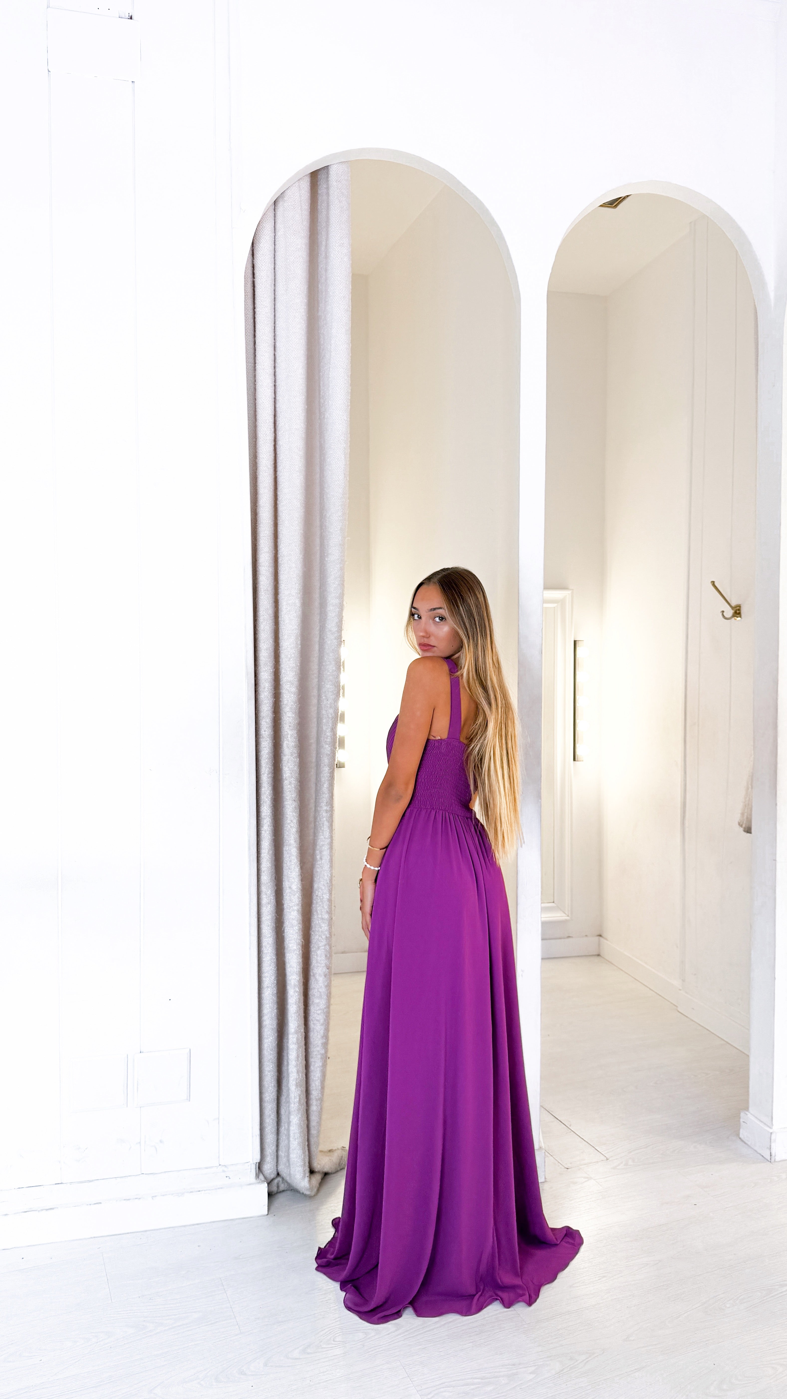 Atenea dress - buganvilla oscuro