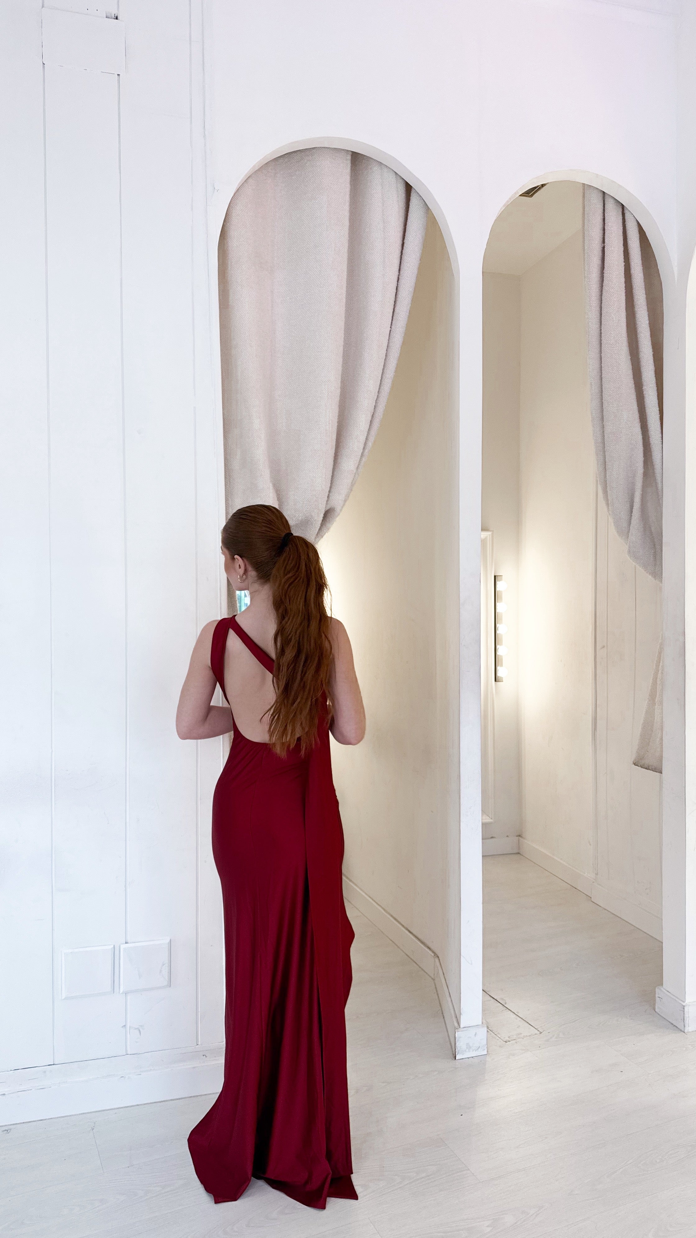 Lady dress - burdeos