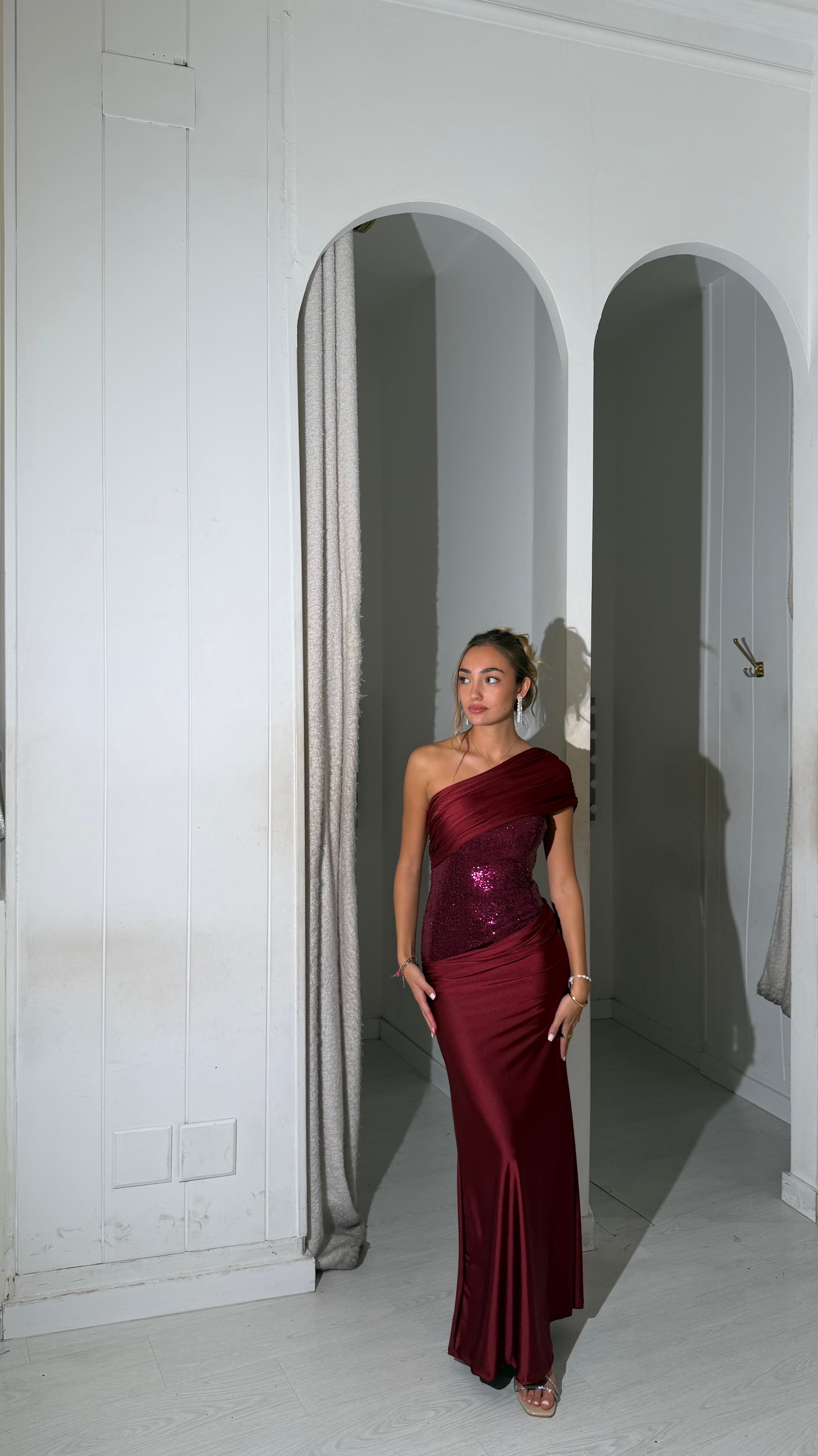 Frost dress - burdeos