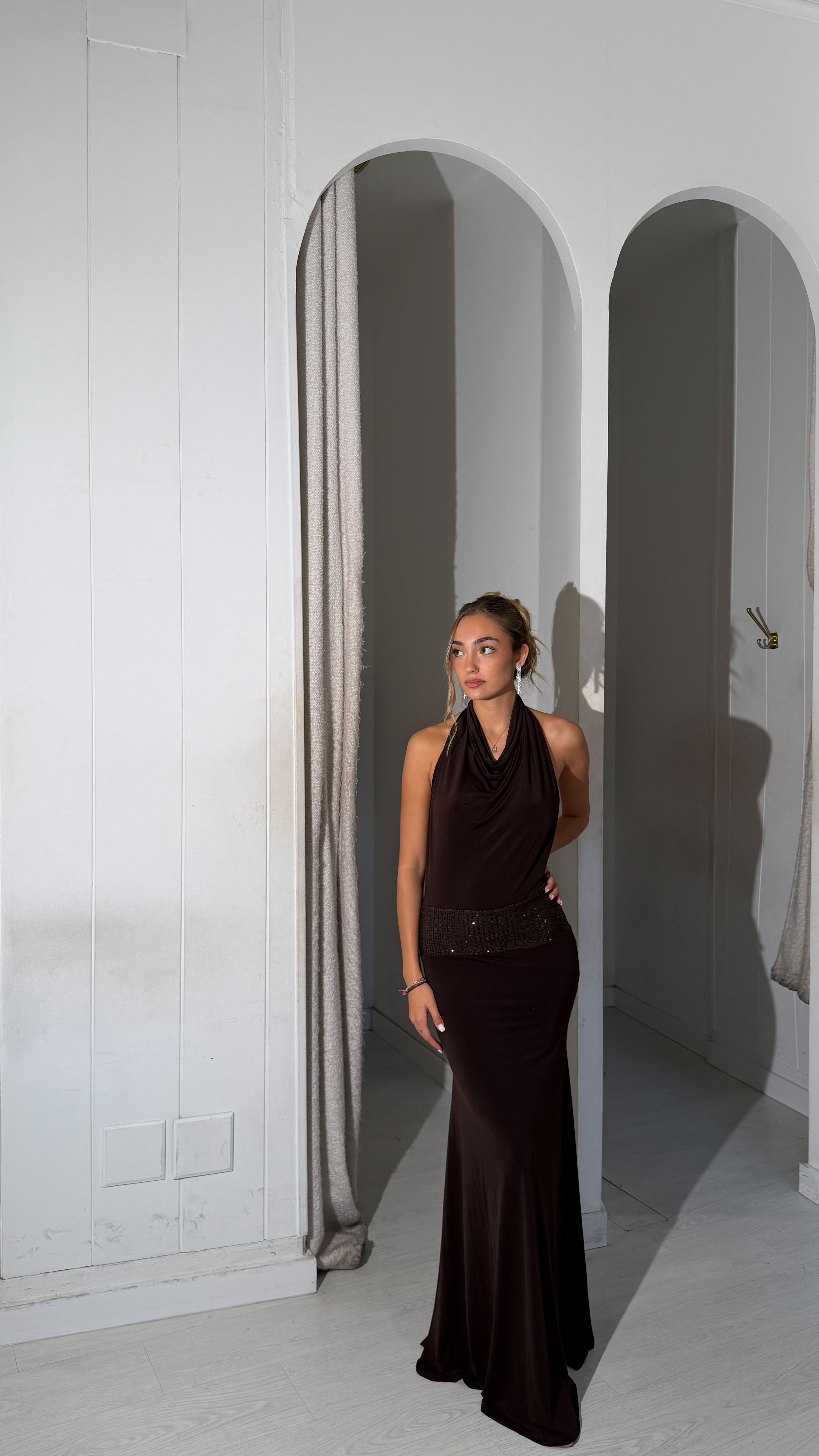 Frozen dress - marrón