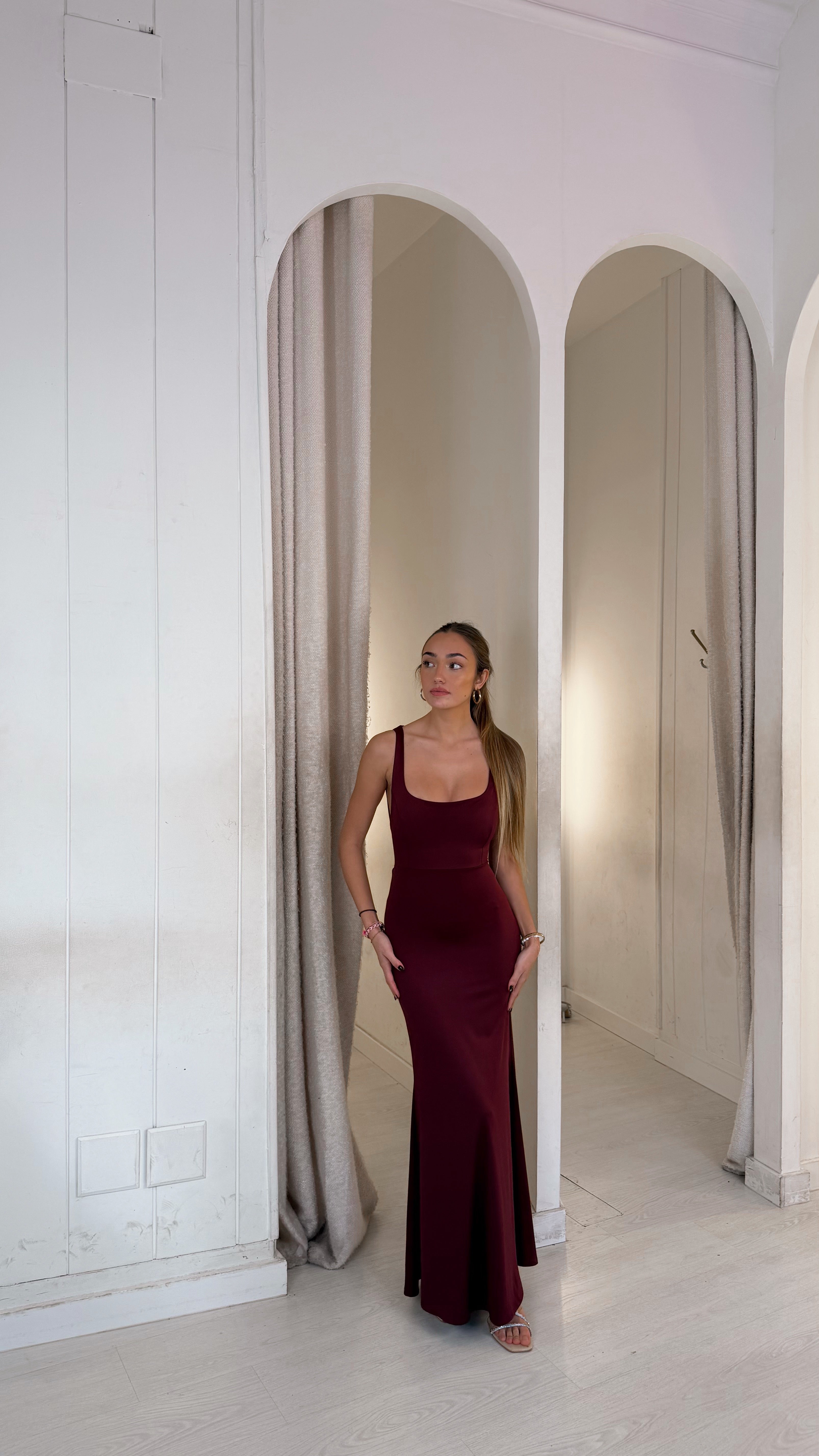 Coconut dress - burdeos