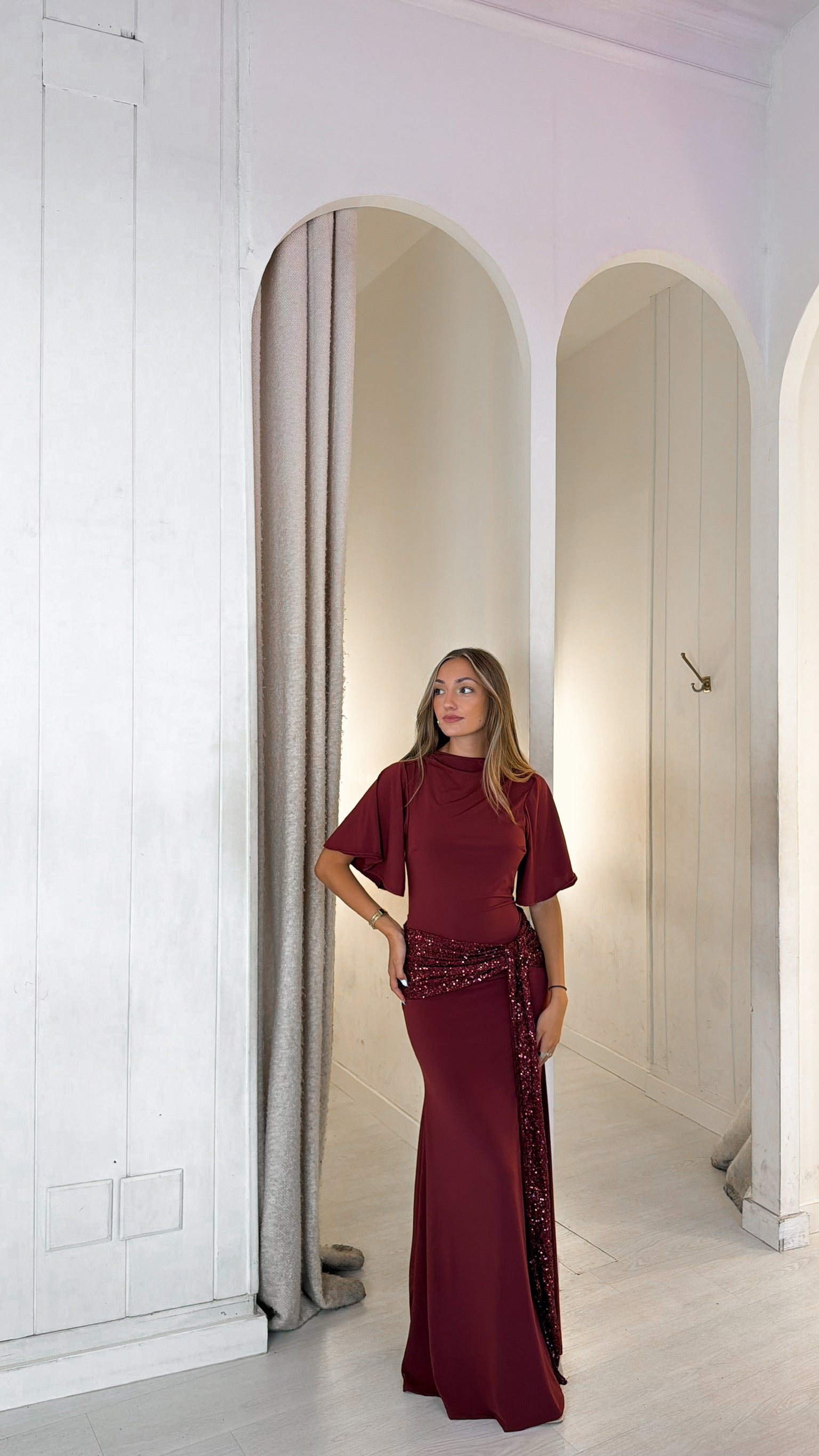 Goldie dress - burdeos