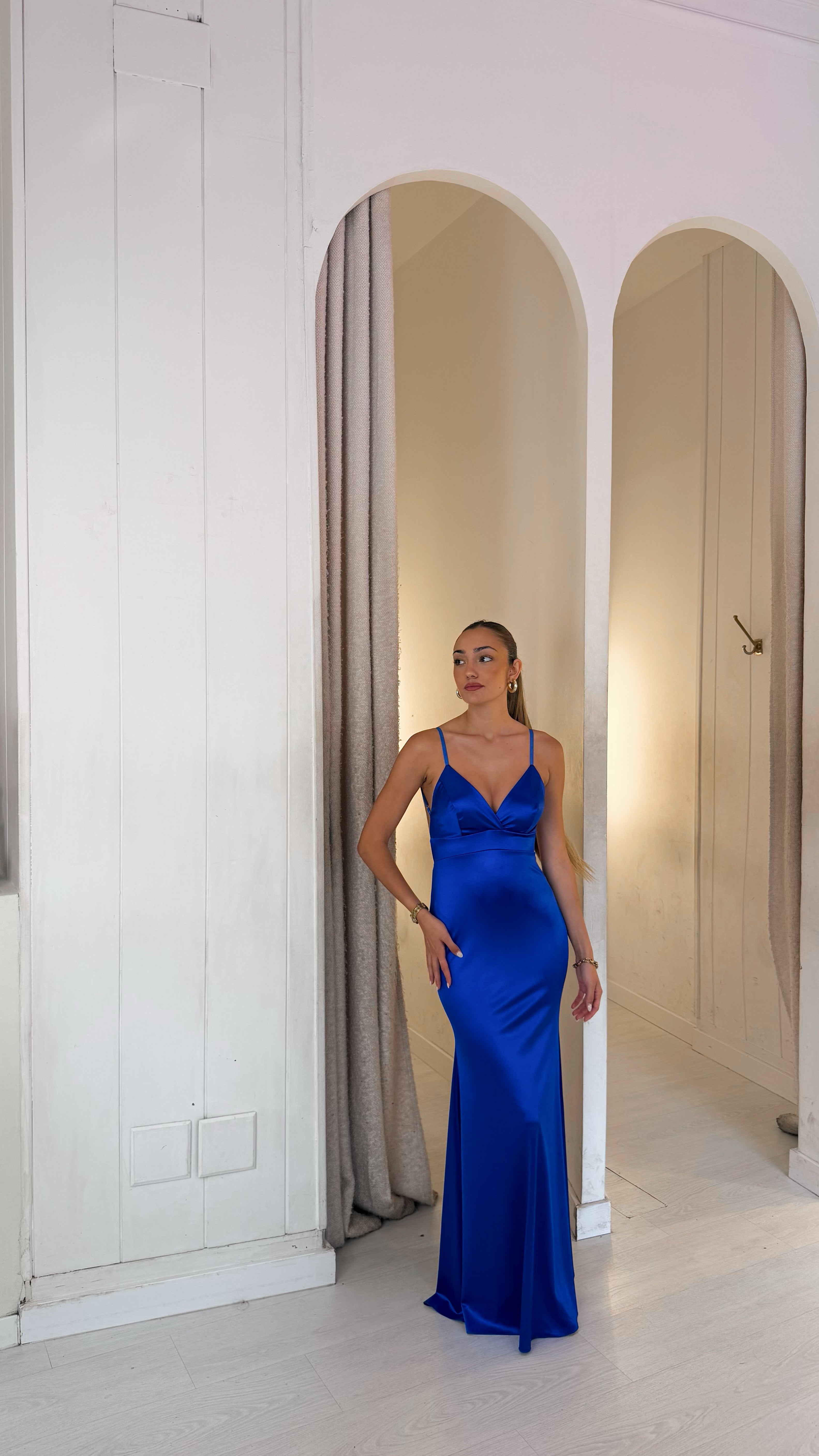 Berry dress - electric blue