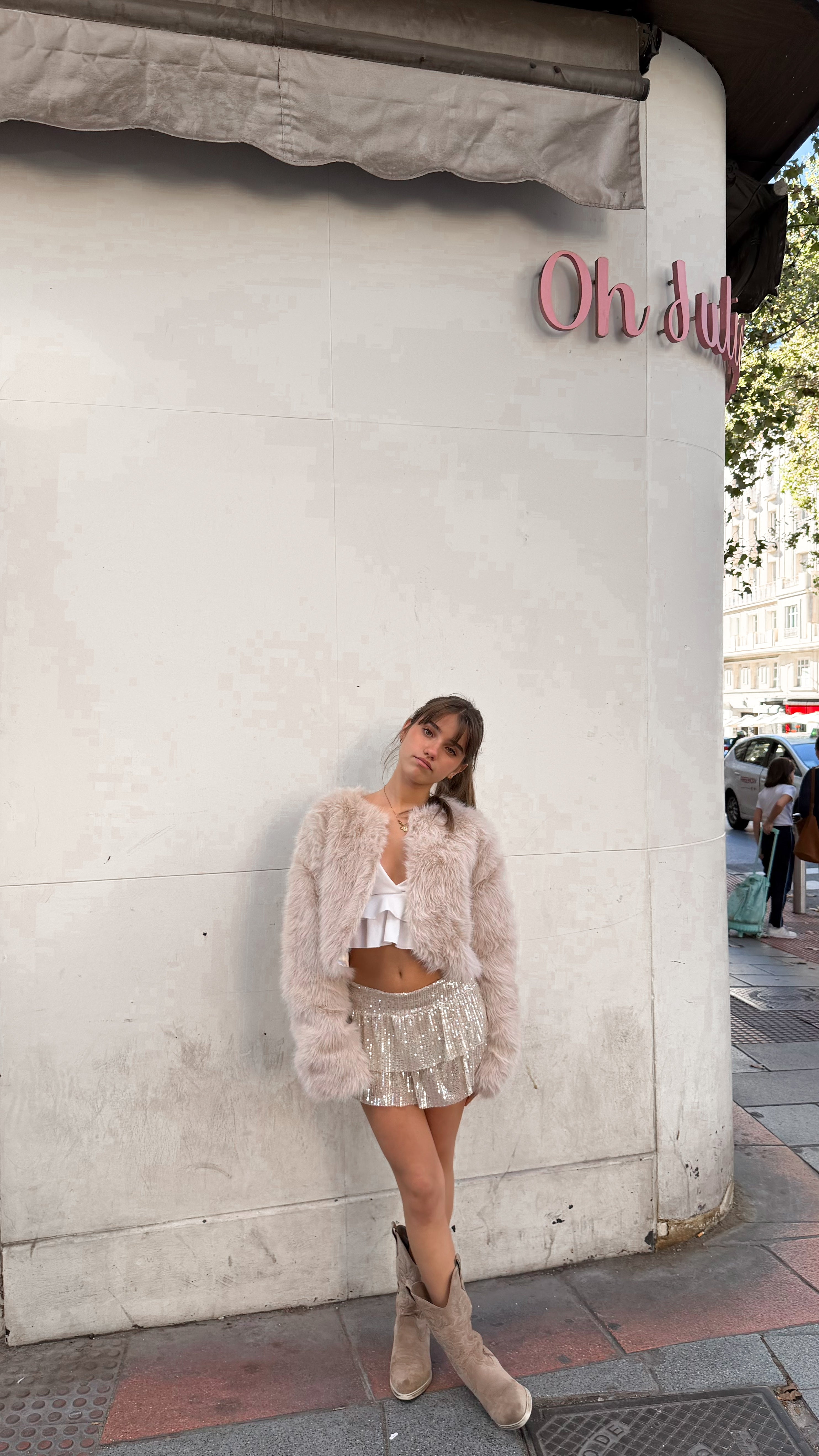 Abrigo pelo - beige