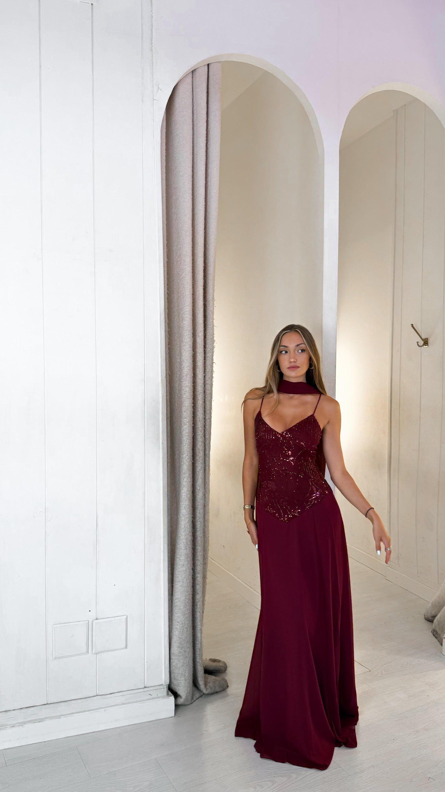 Amber dress - burdeos
