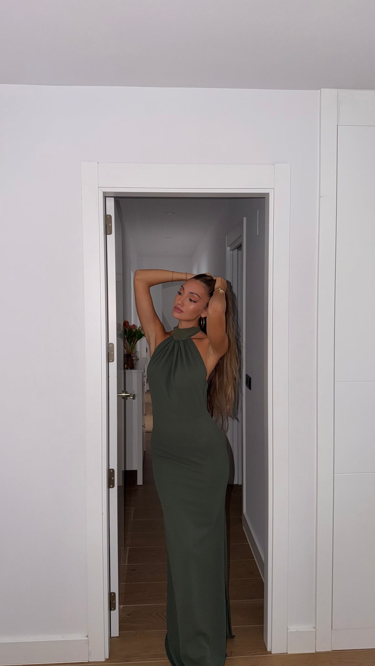 Latte dress - oliva
