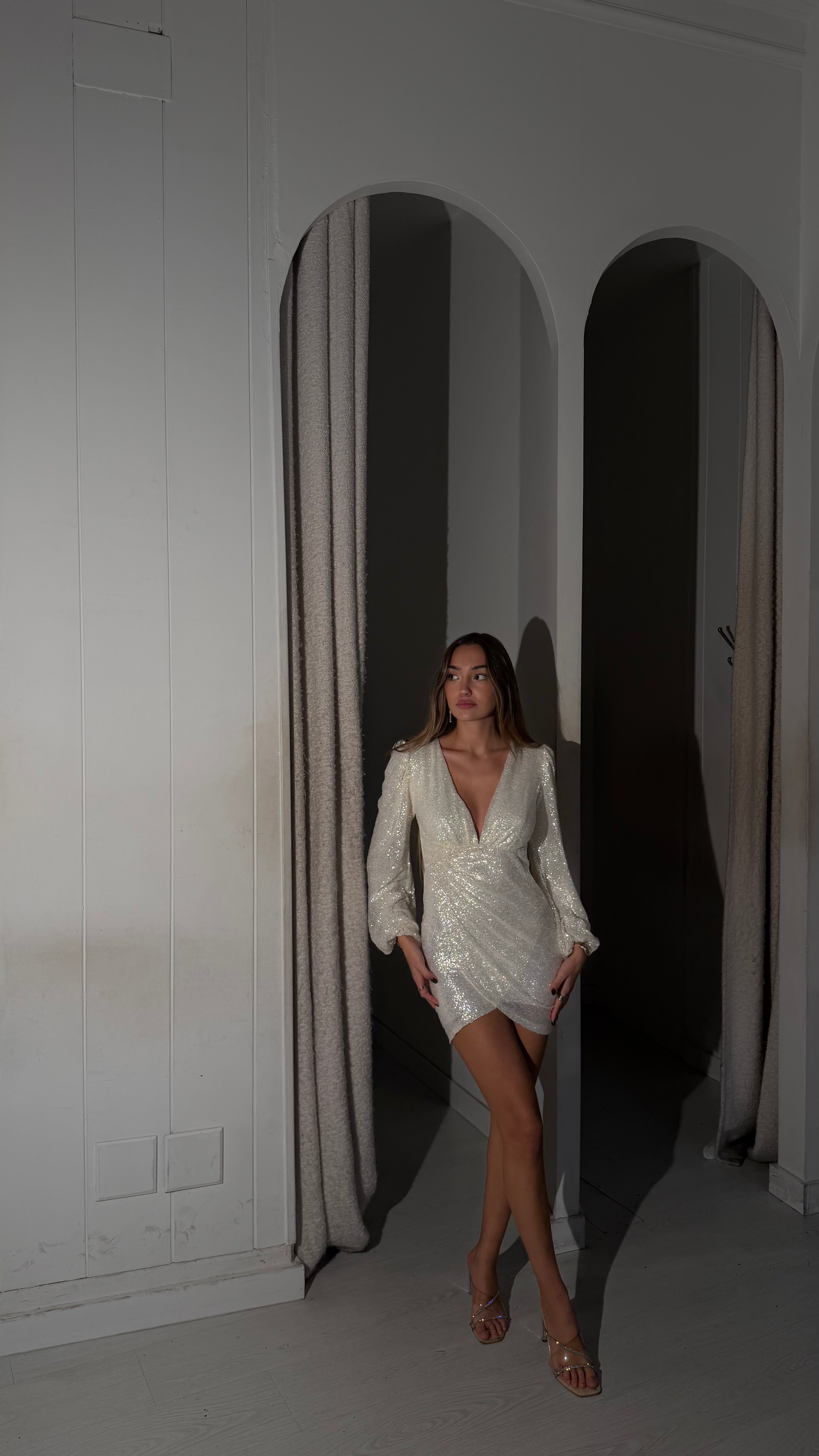 Glass dress - blanco