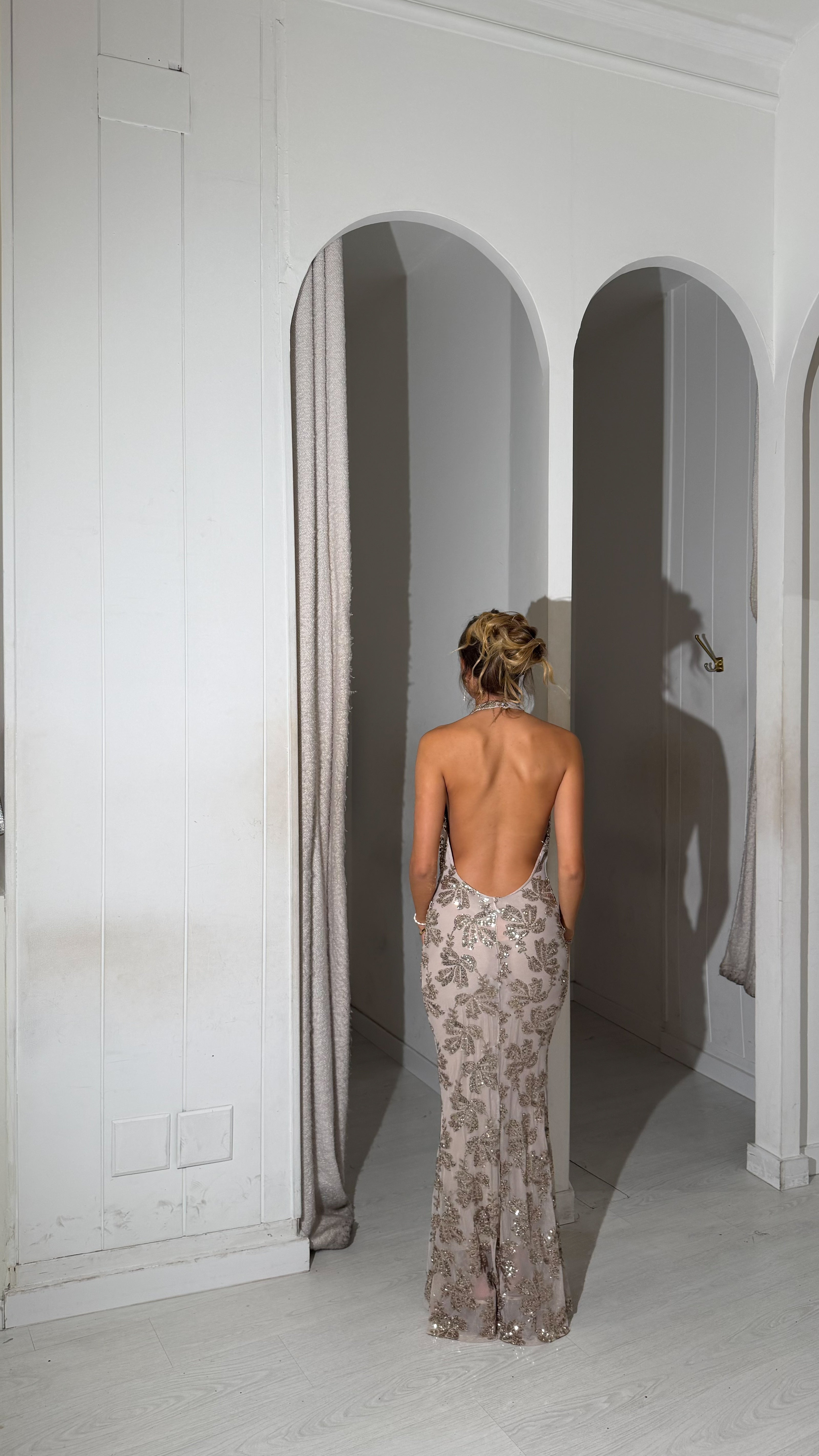 Autumn lights dress - dorado