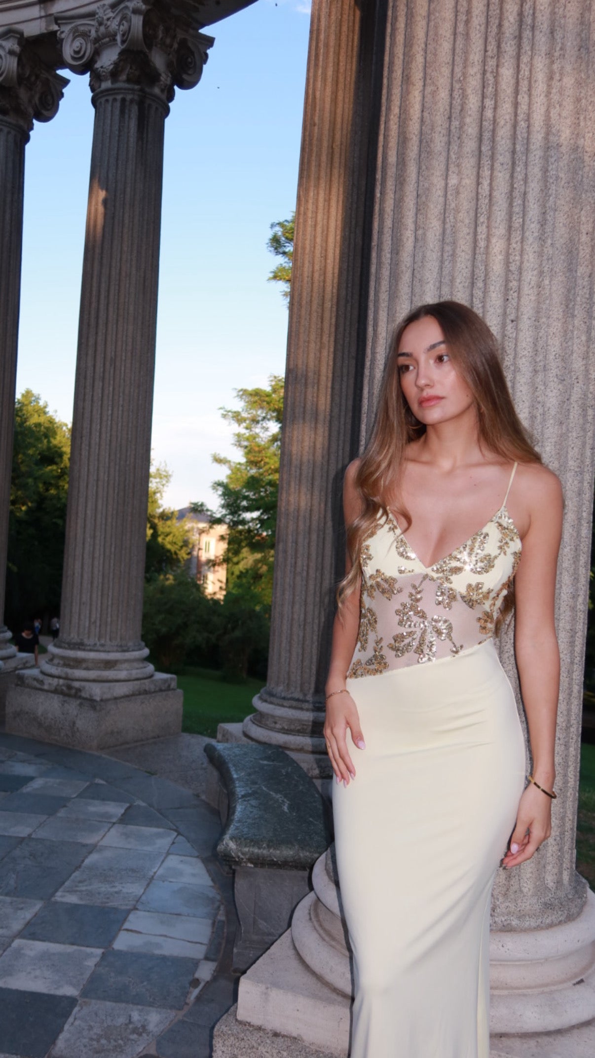 Amalfi dress - mantequilla