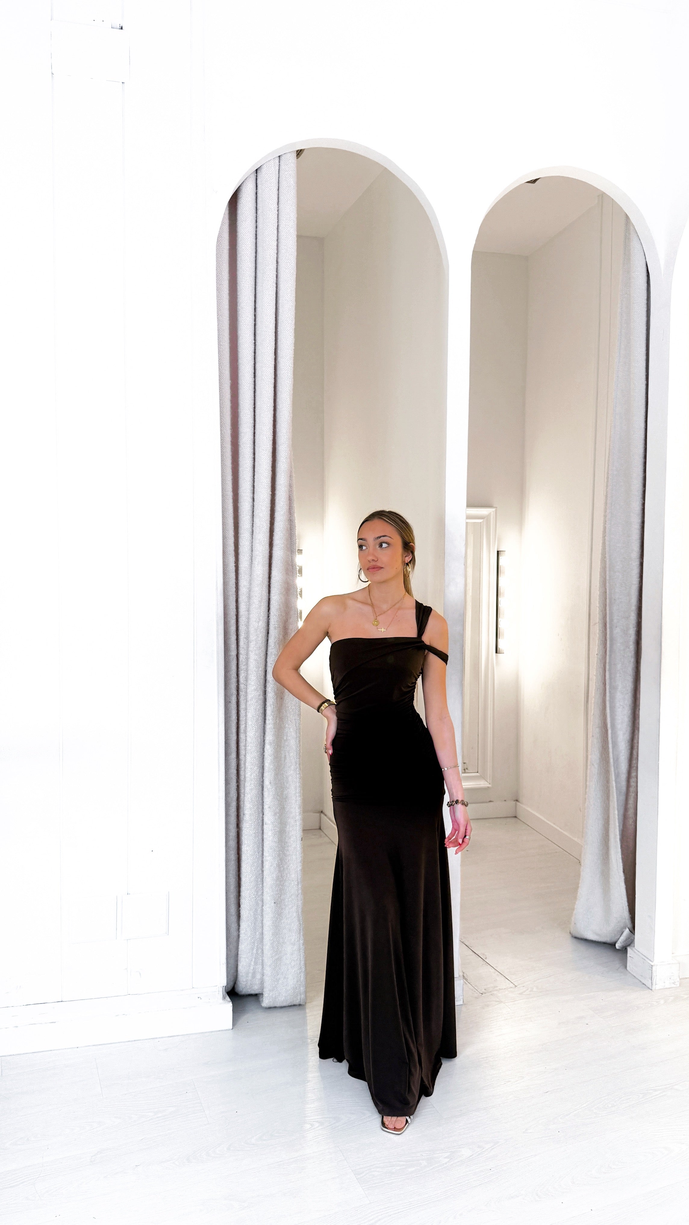 Luna dress - marrón