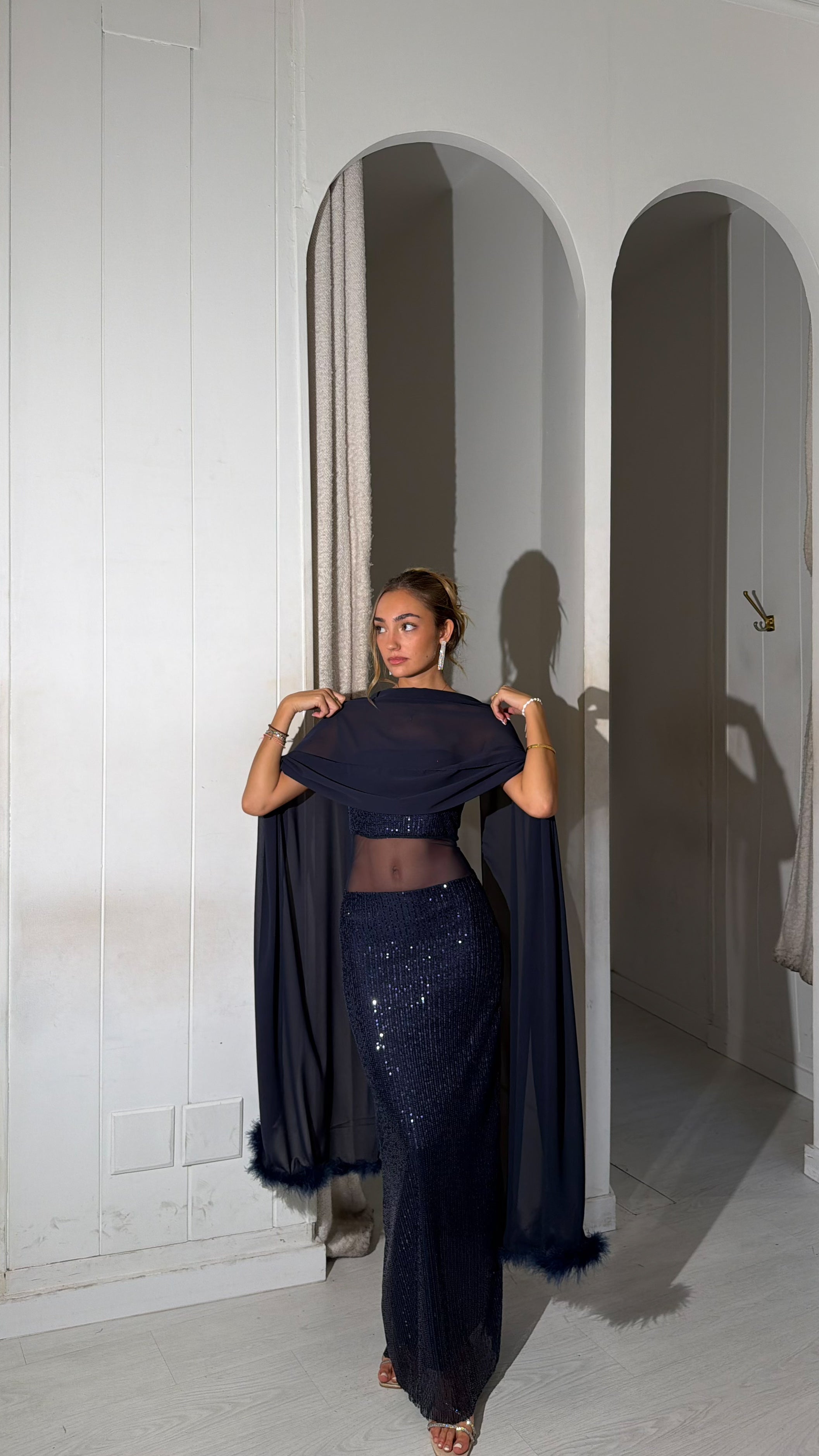 Claus dress - azul marino