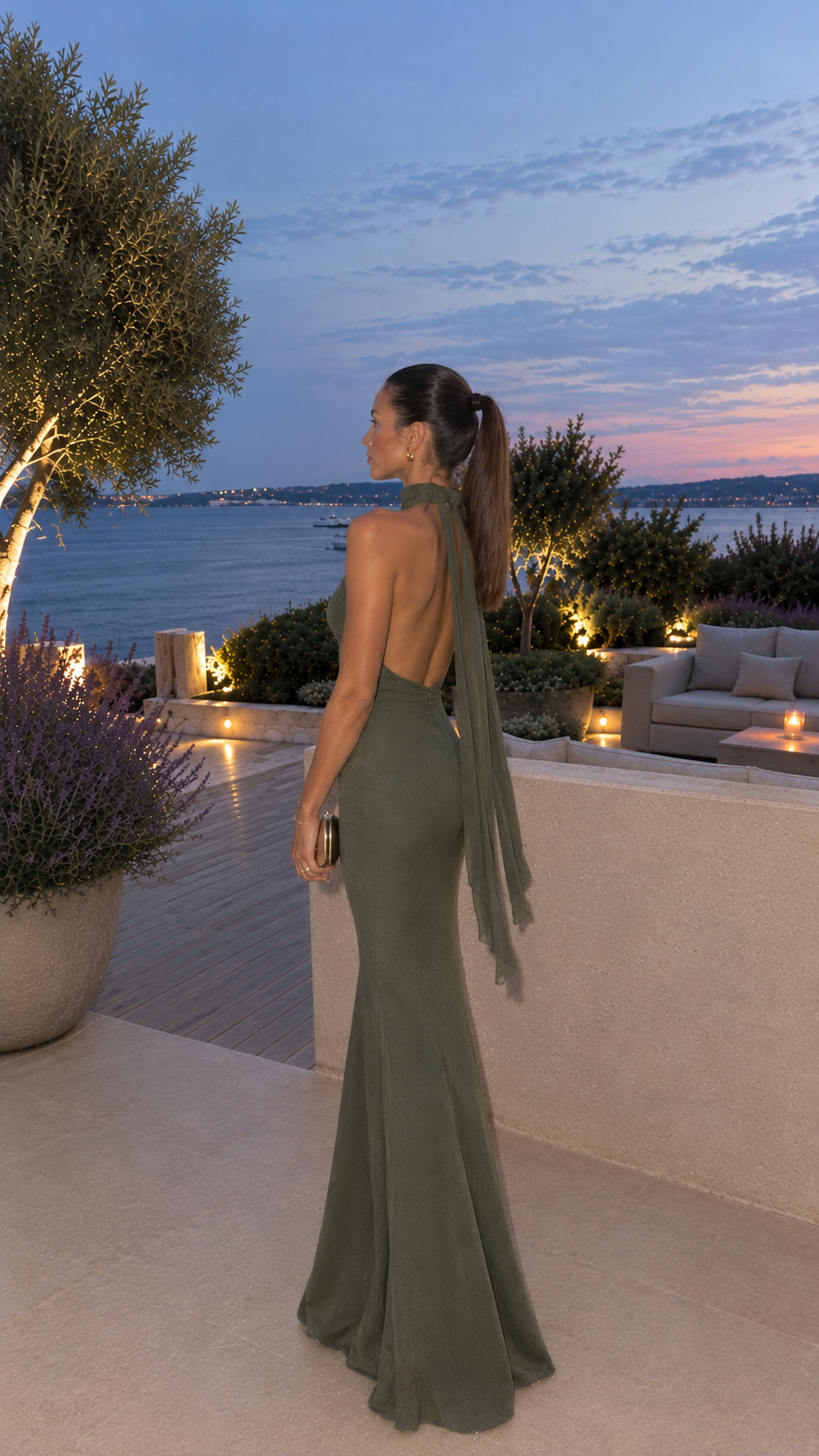 Latte dress - oliva