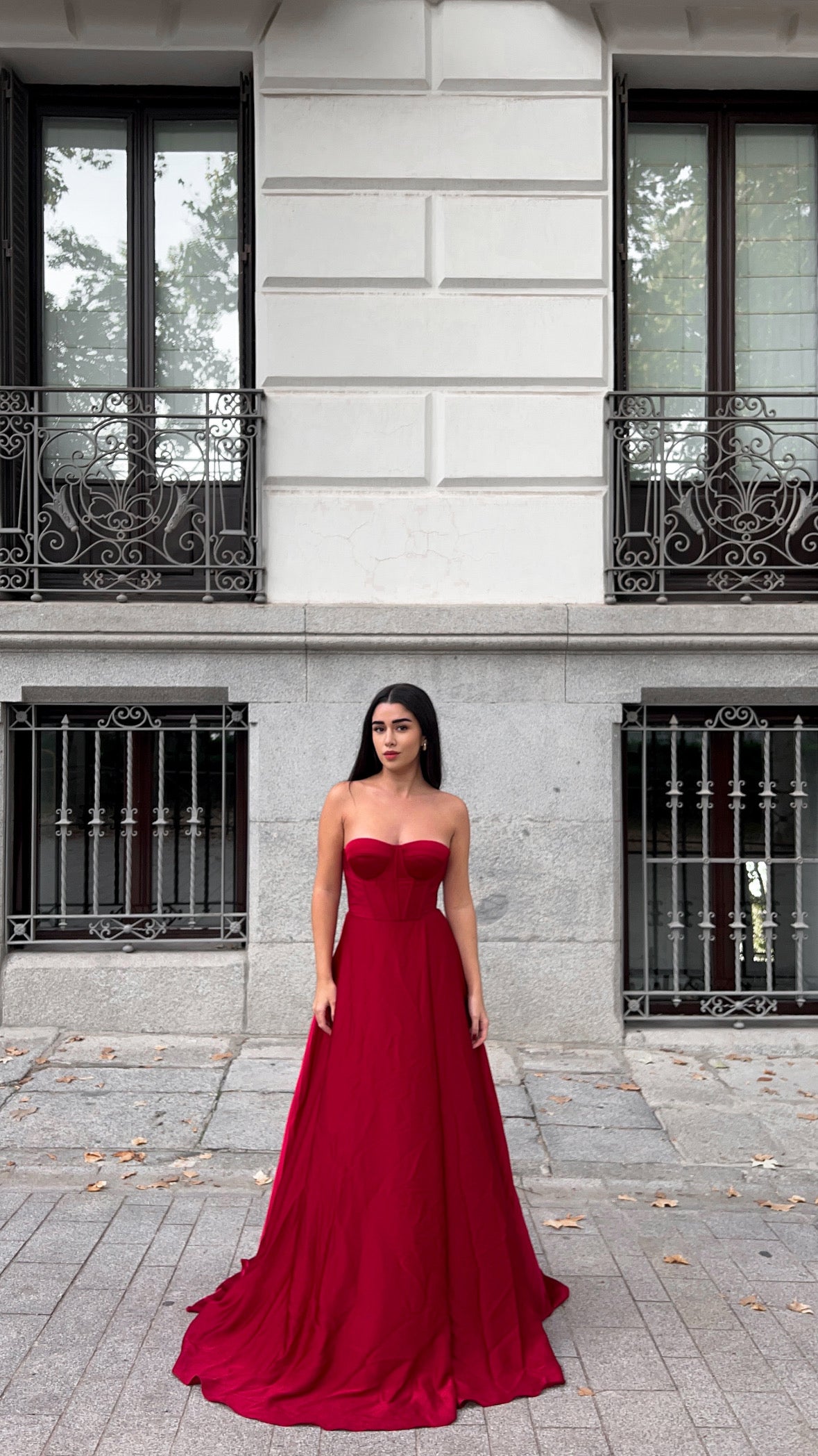The corset dress - rojo