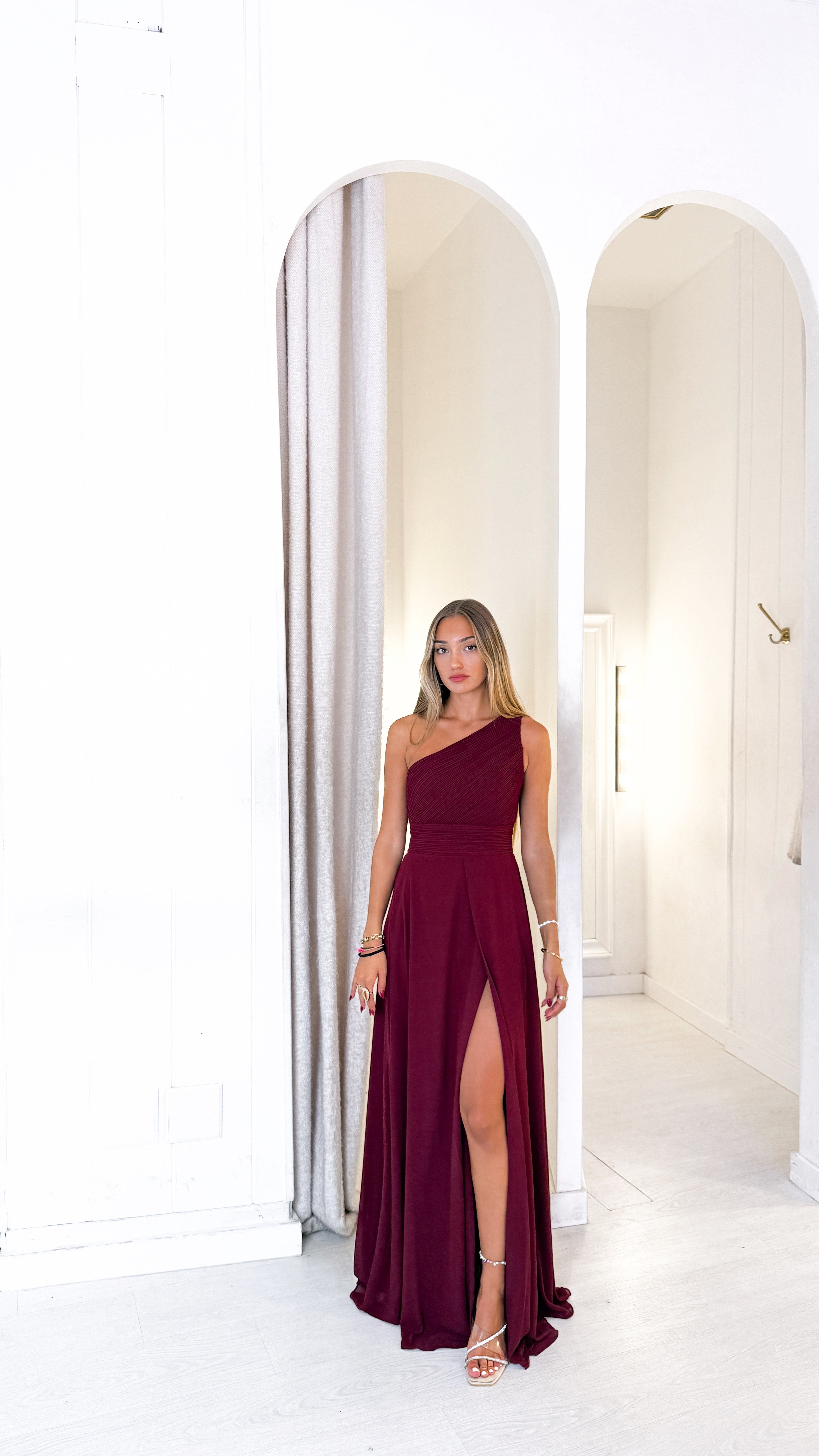 Atenea dress - burdeos