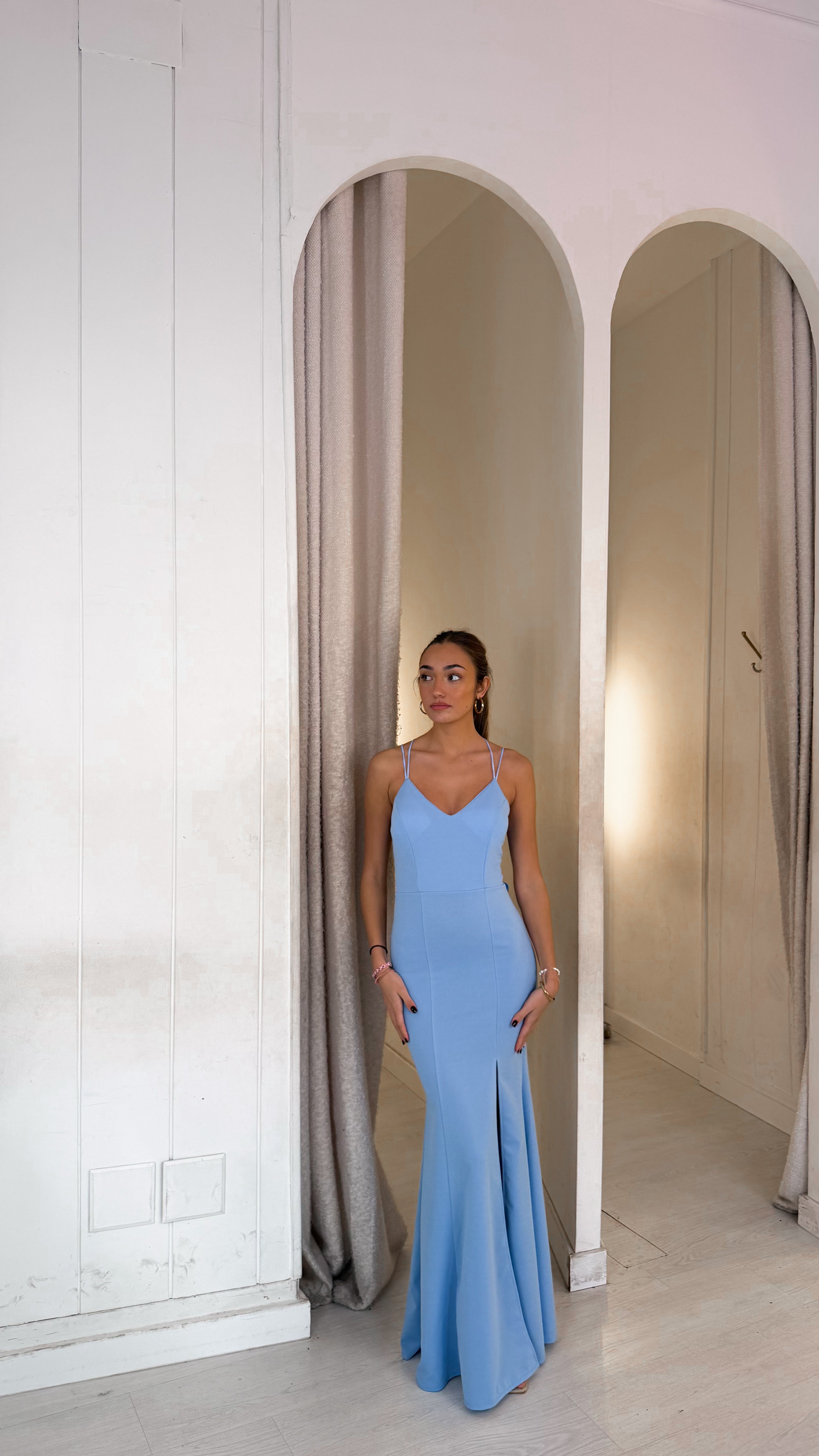 Alana dress - baby blue