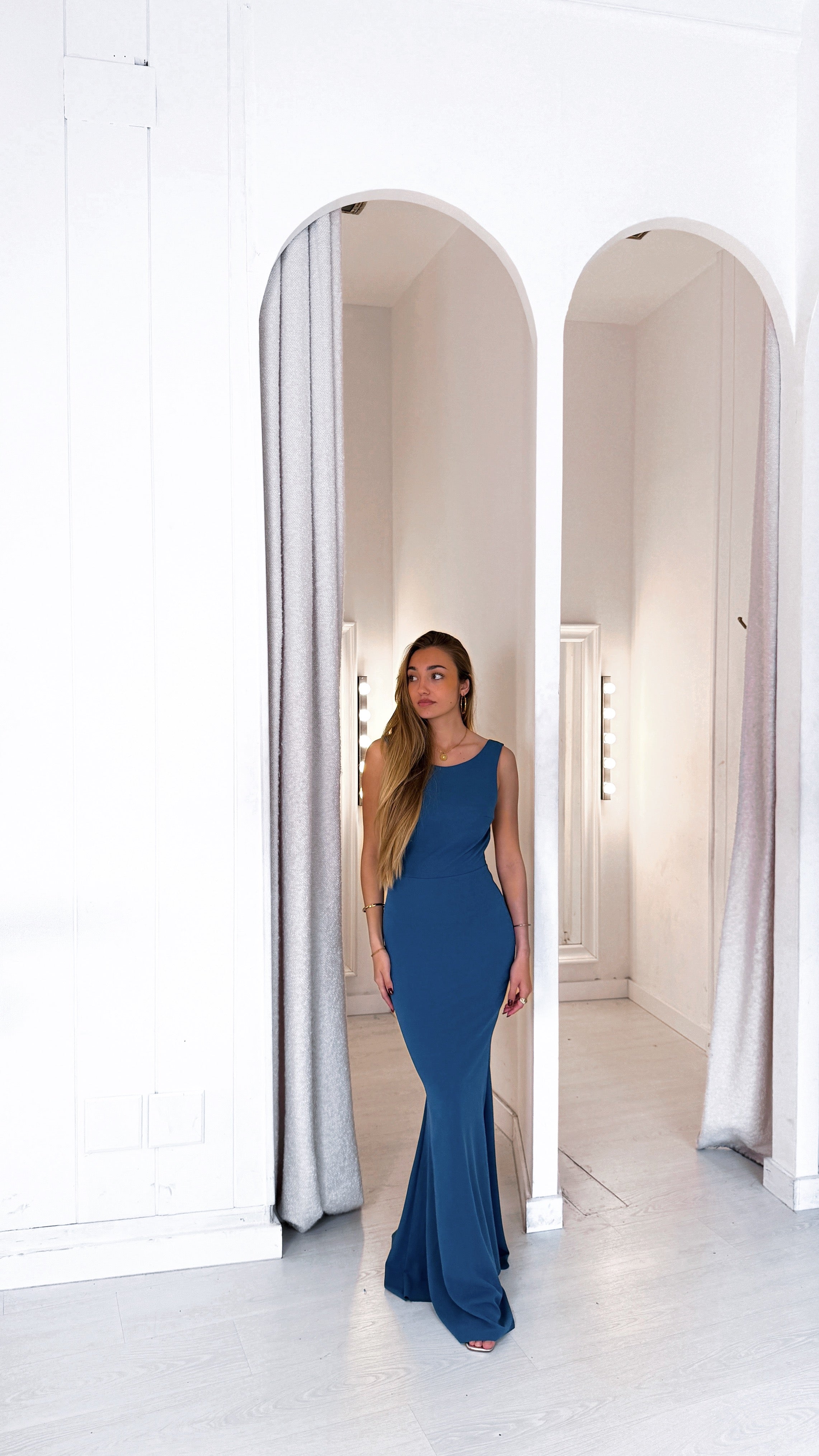 Ella dress - petróleo