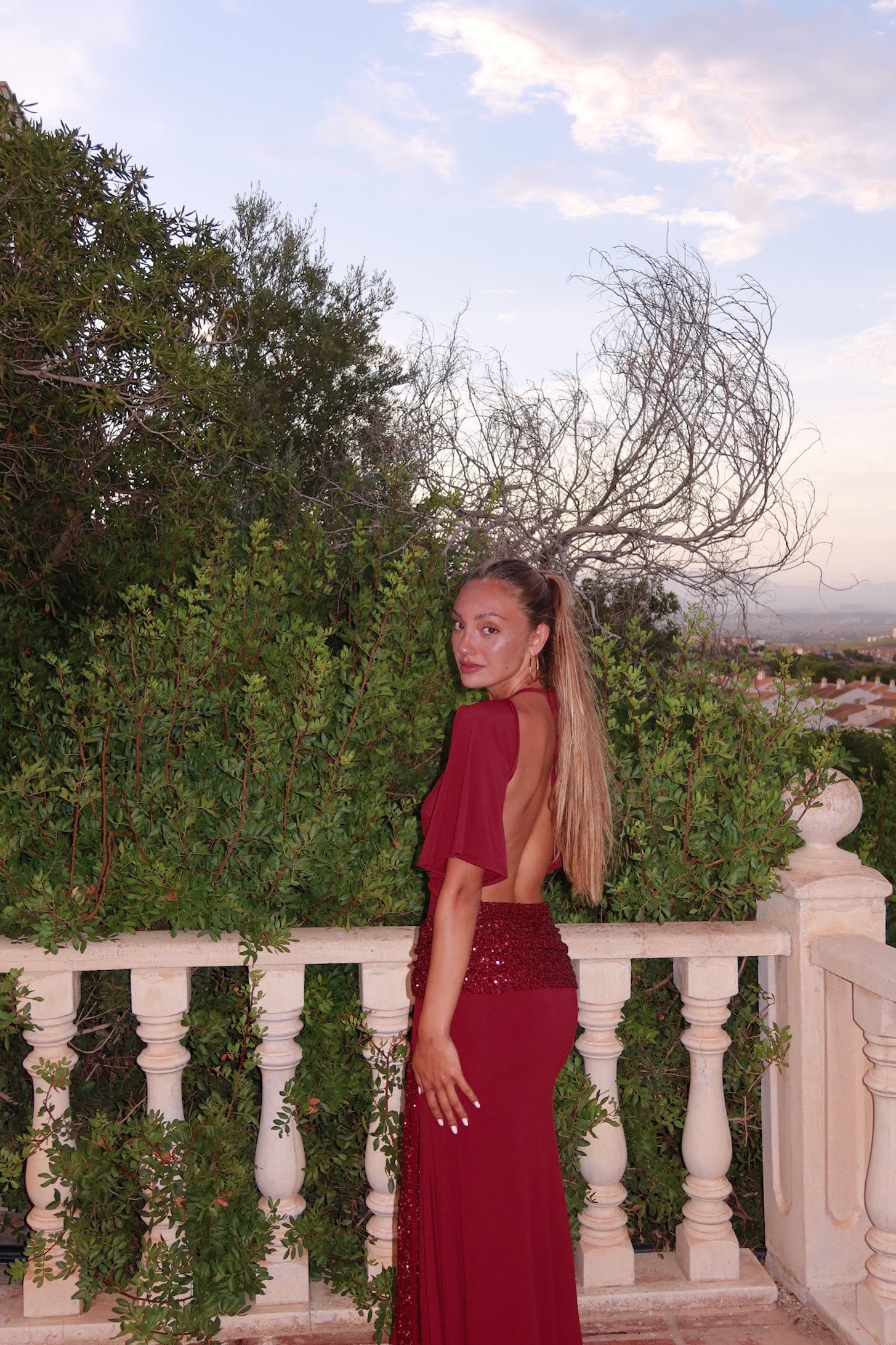 Goldie dress - burdeos