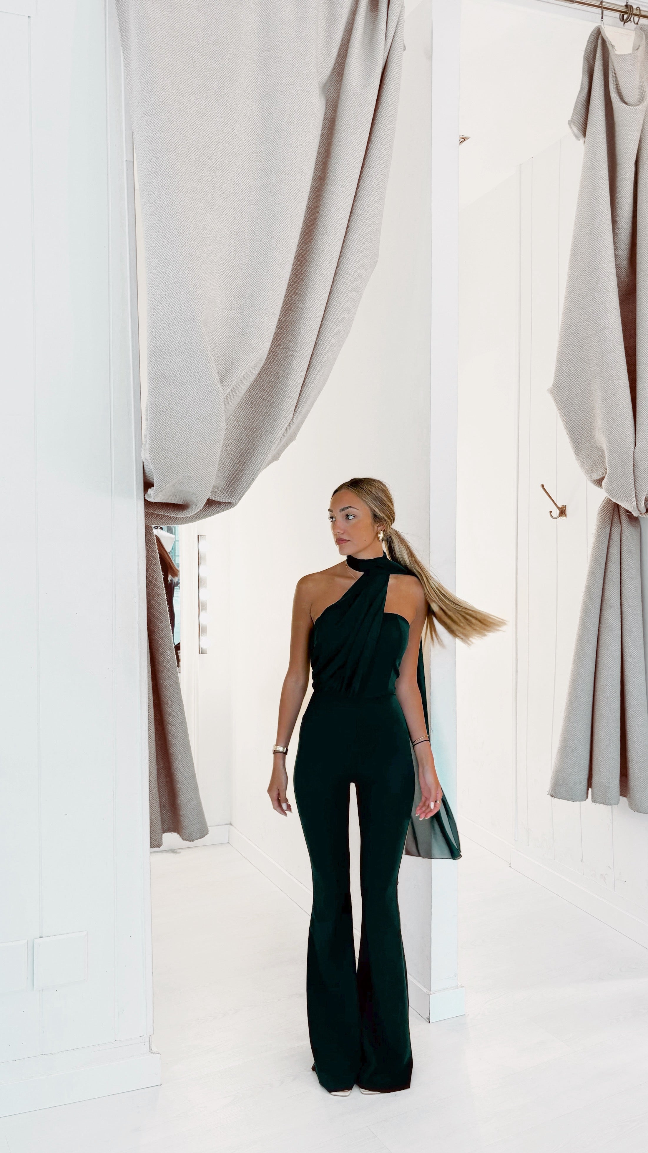 Juliette playsuit - verde botella