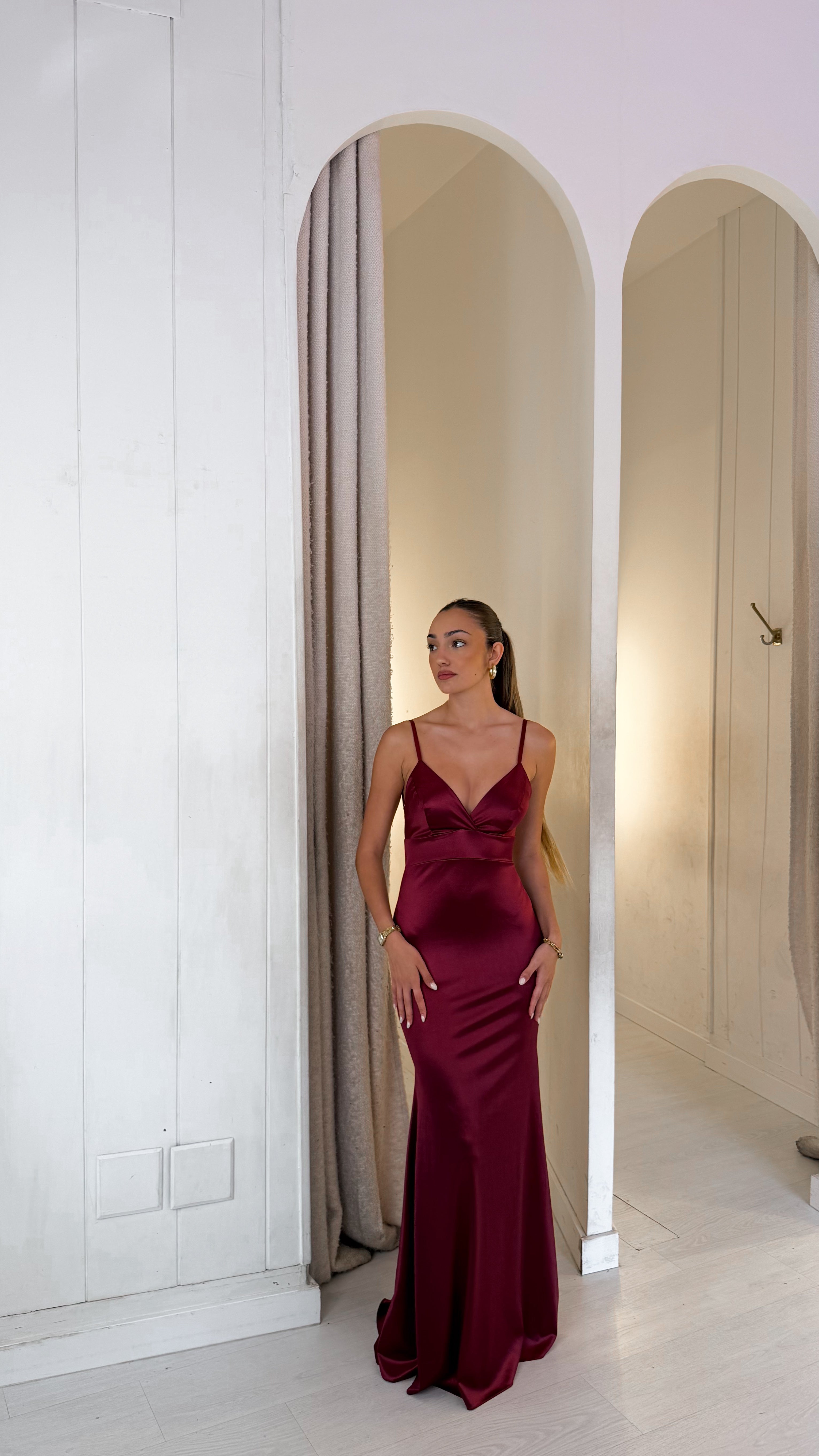Berry dress - burdeos