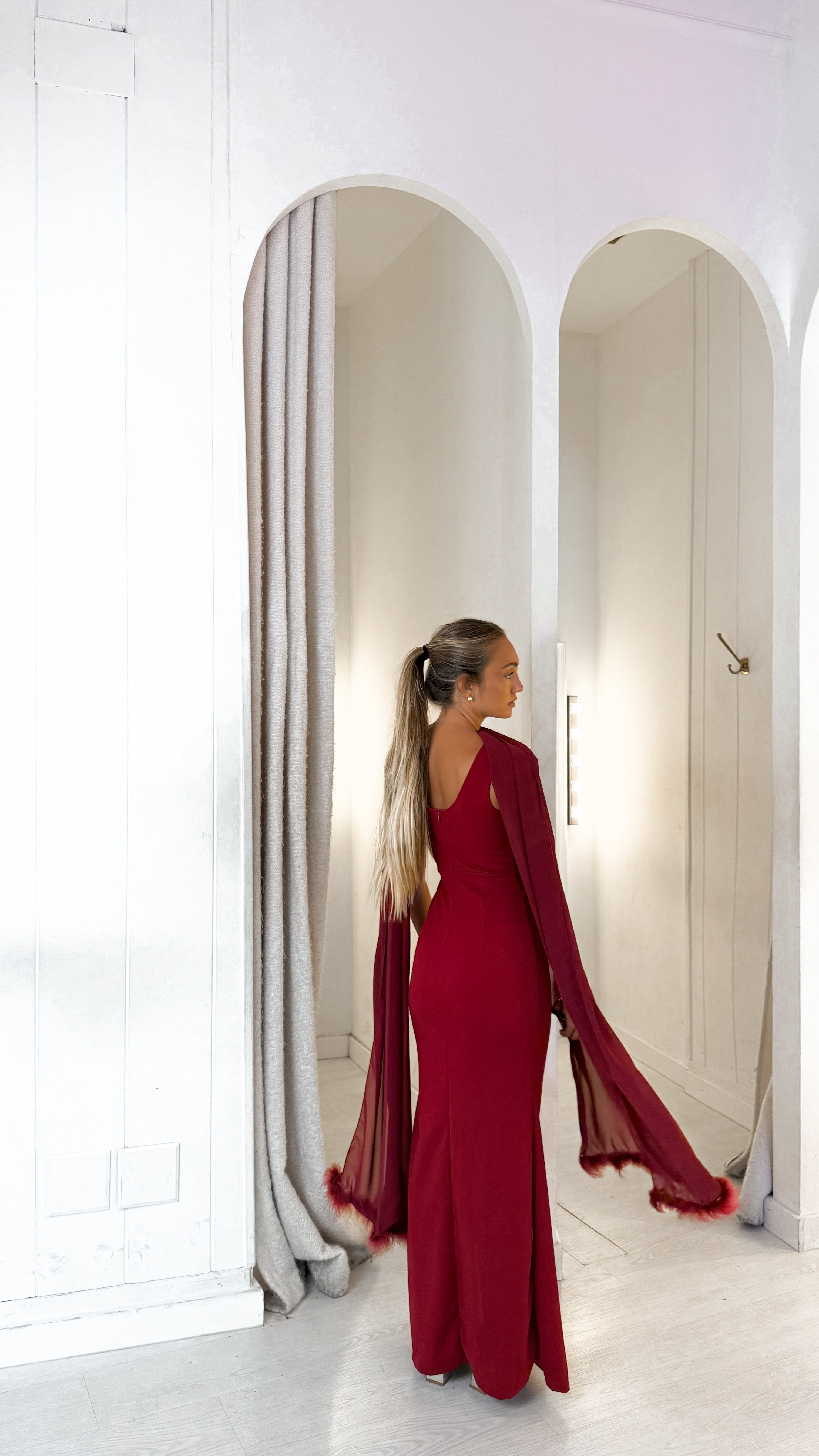 Je t’aime dress - burdeos