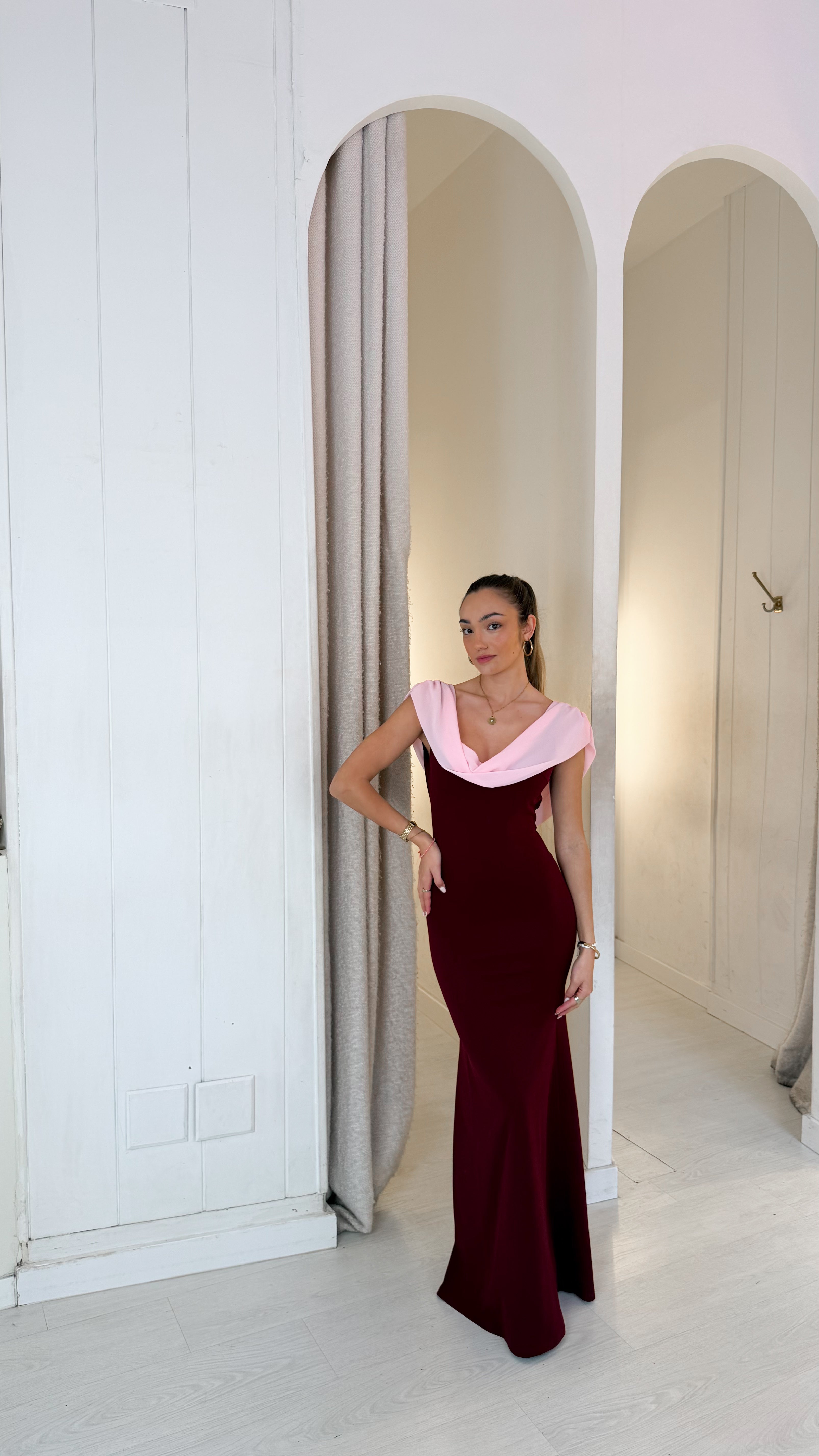 Sublime dress - burdeos y rosa