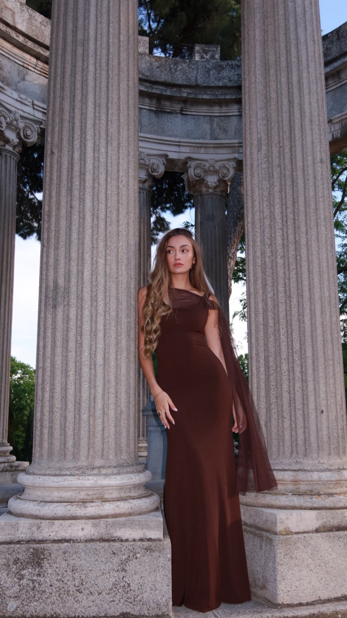 Vera dress - marrón