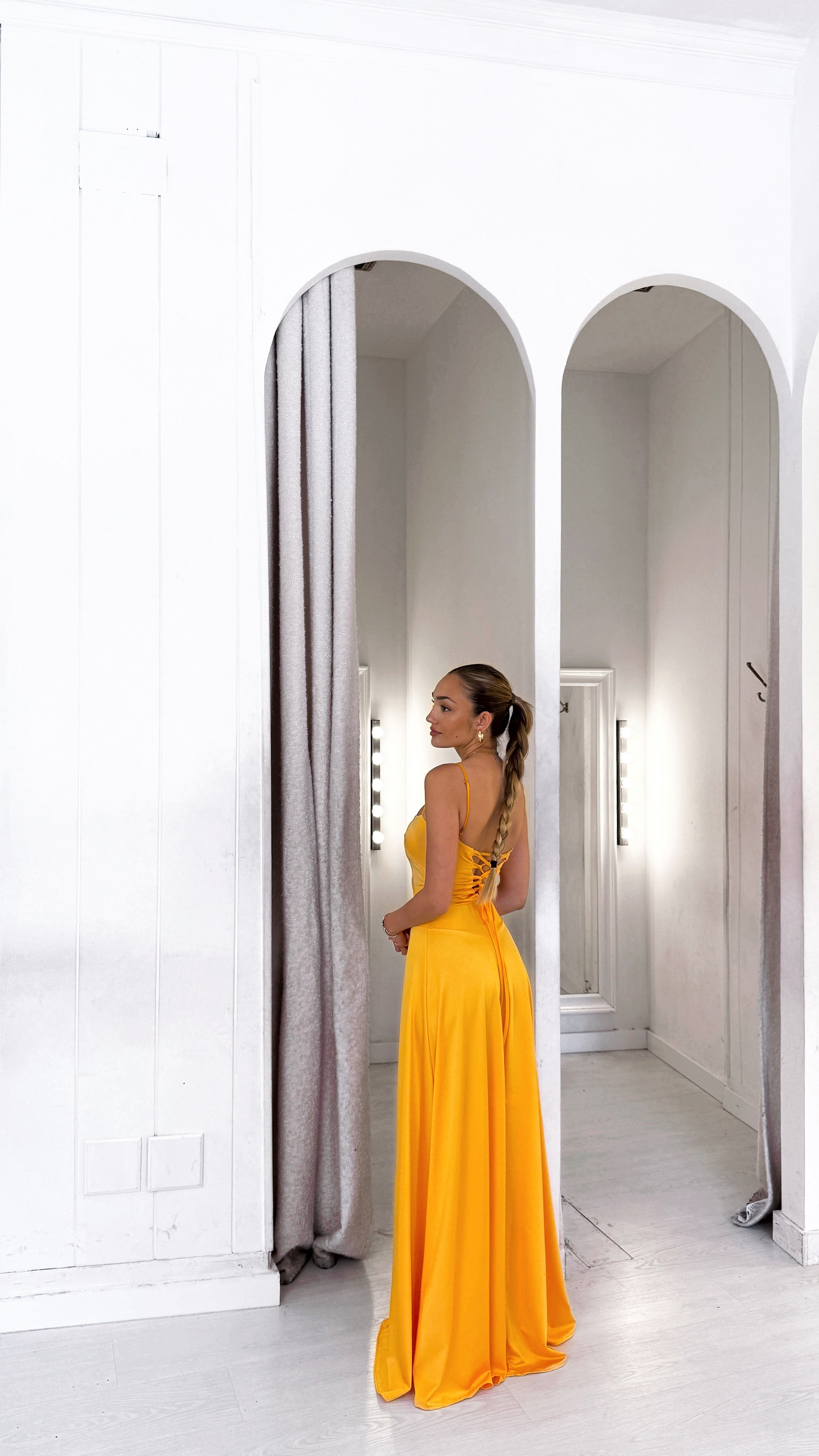 Alessandra dress - cheddar