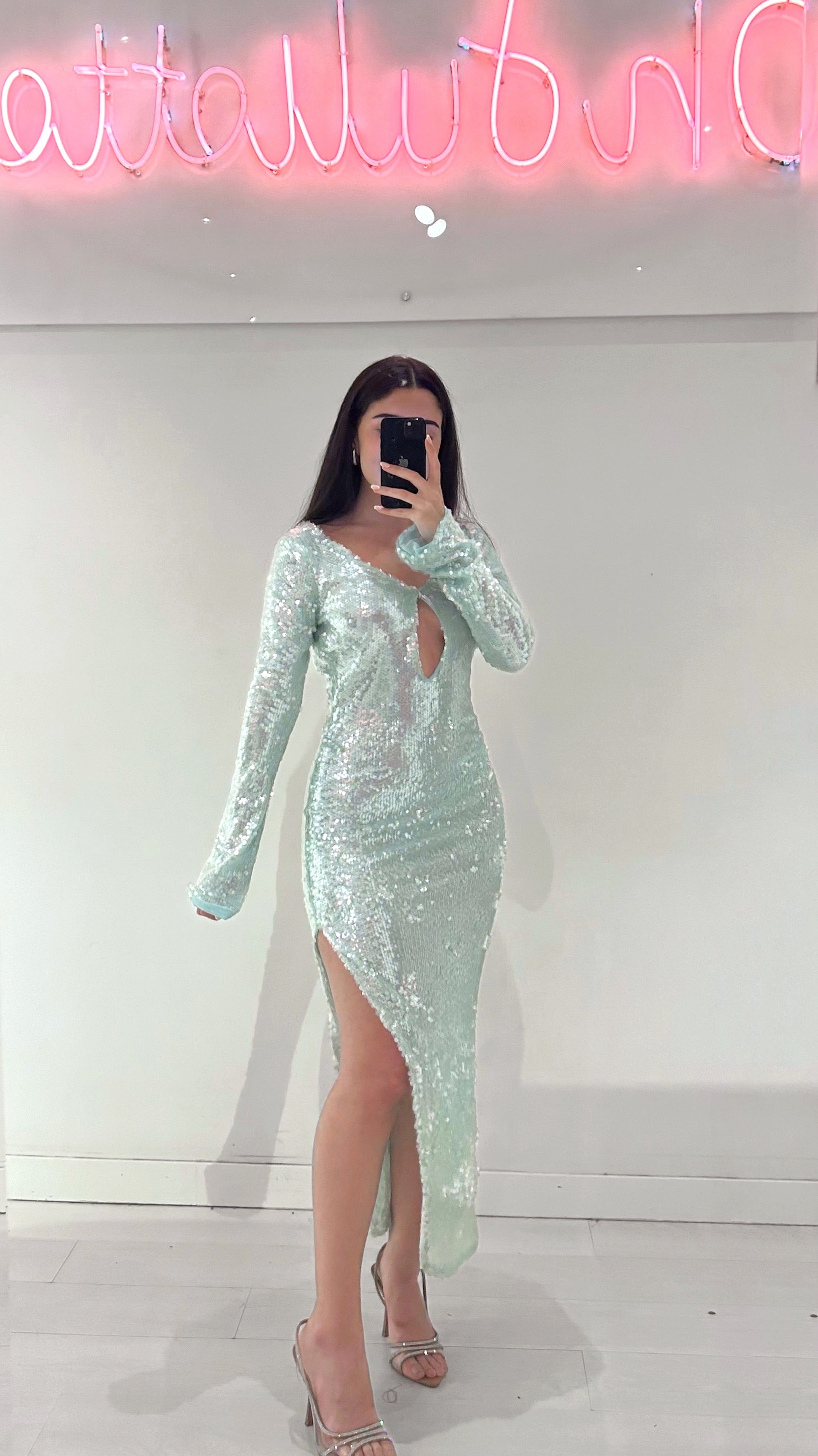 Nácar dress - verde agua