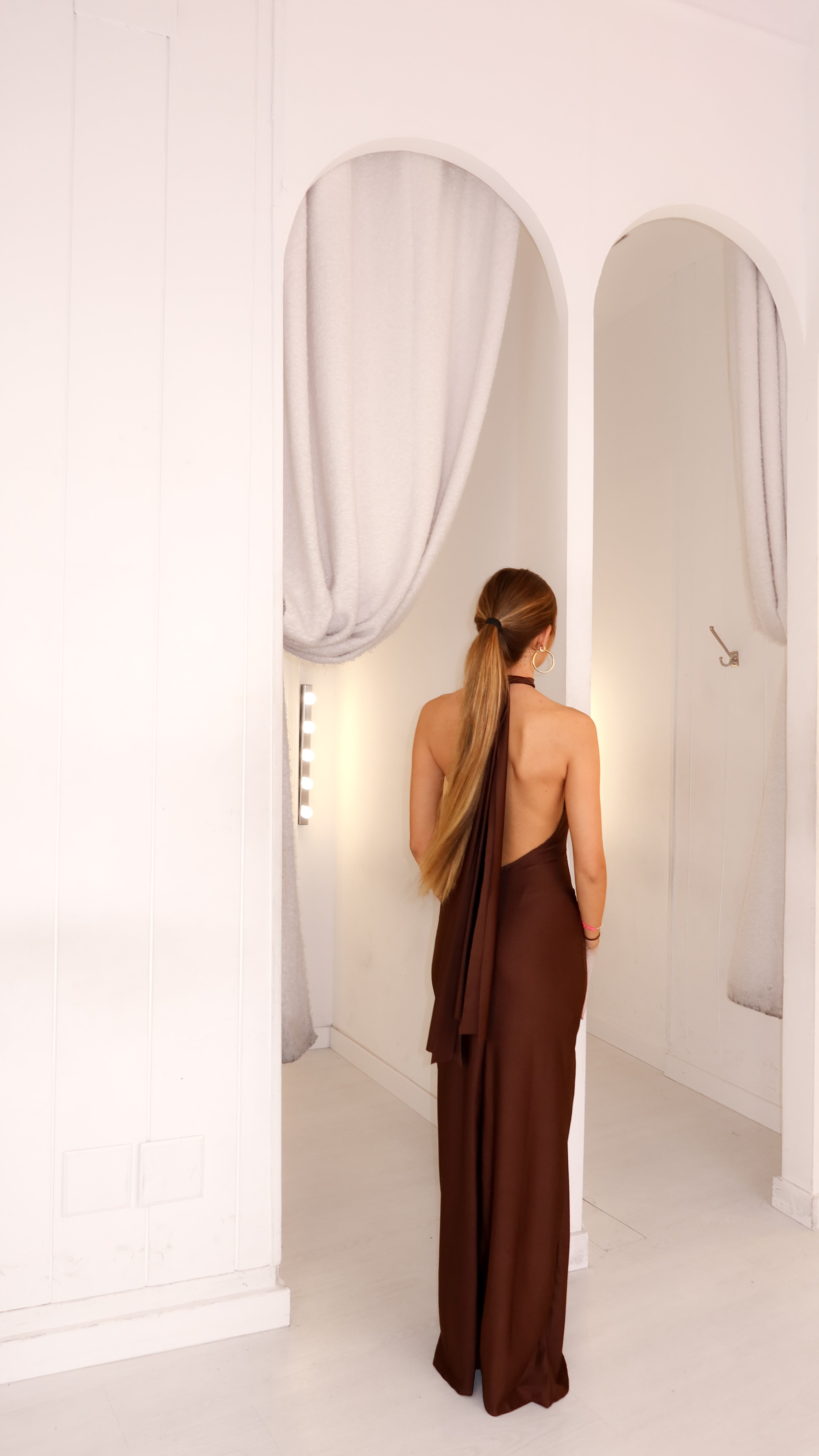 Claire dress - marrón