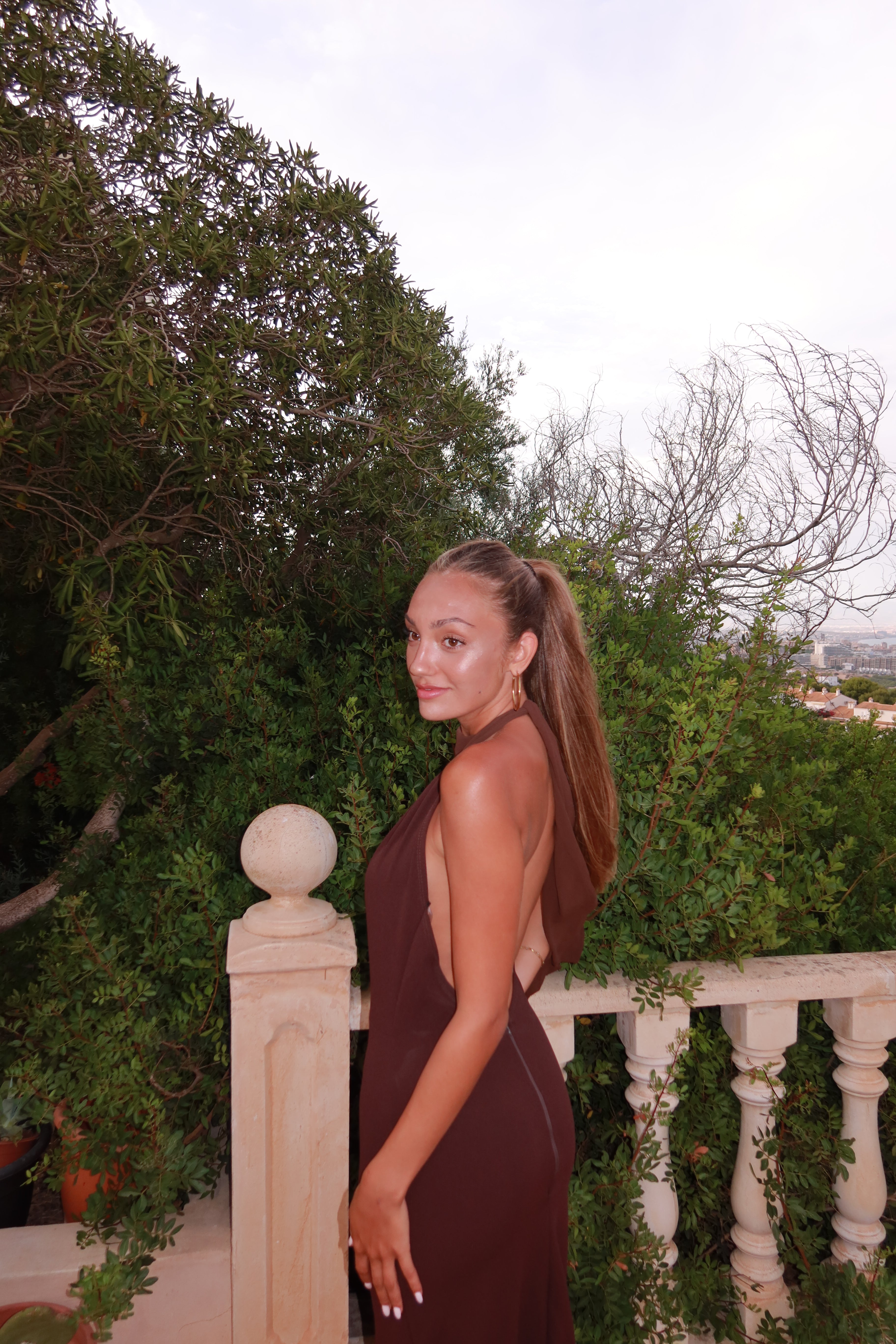 Latte dress - marrón