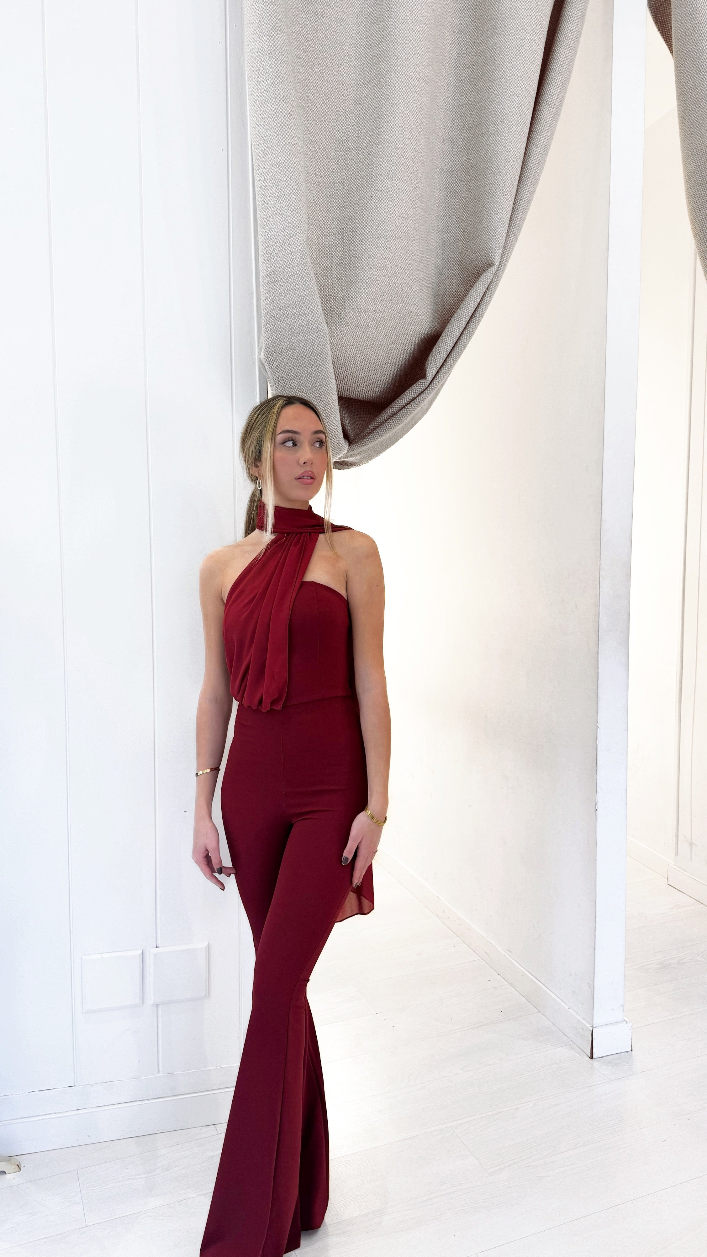 Juliette playsuit - burdeos