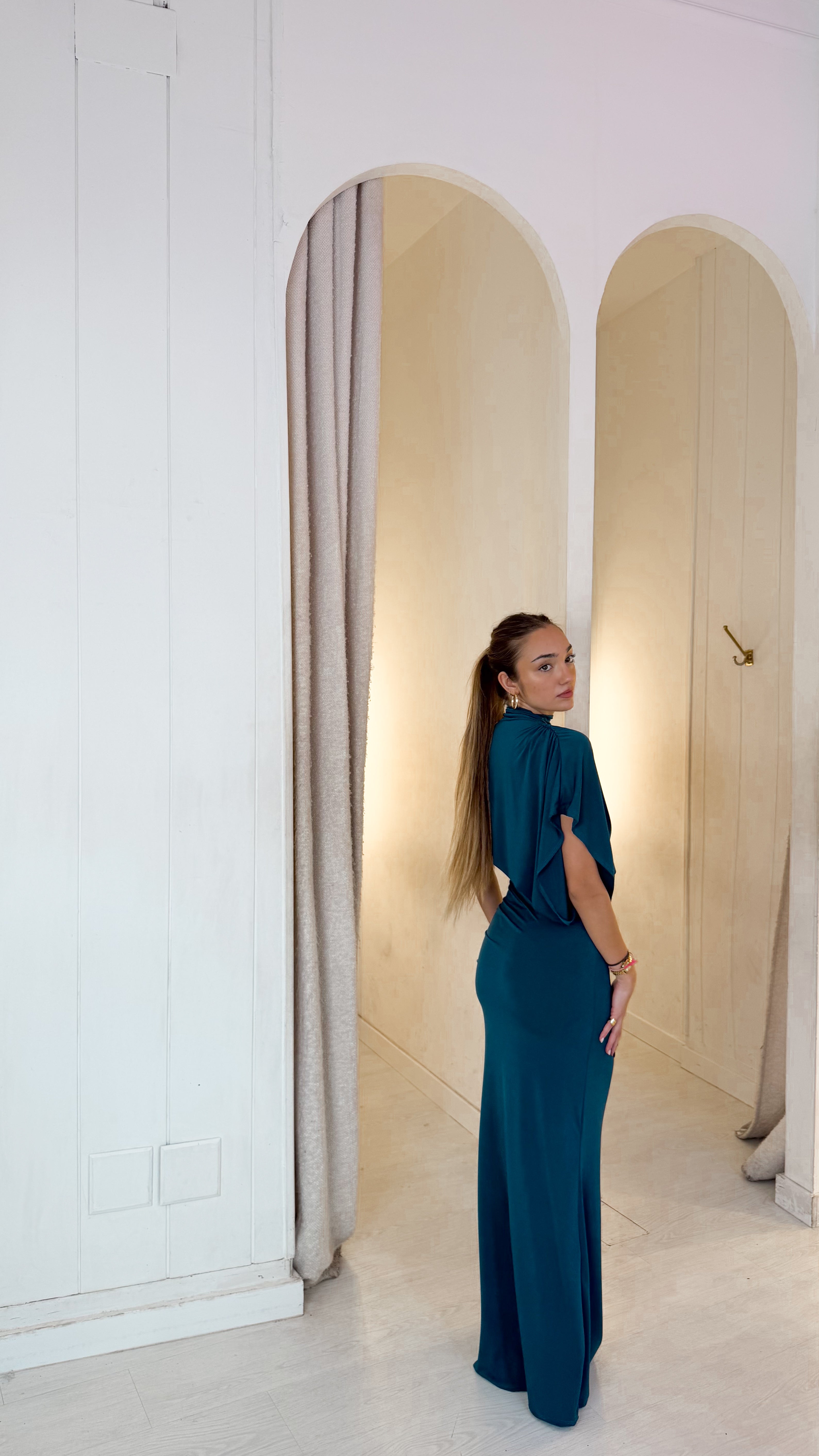 Deep dress - petróleo