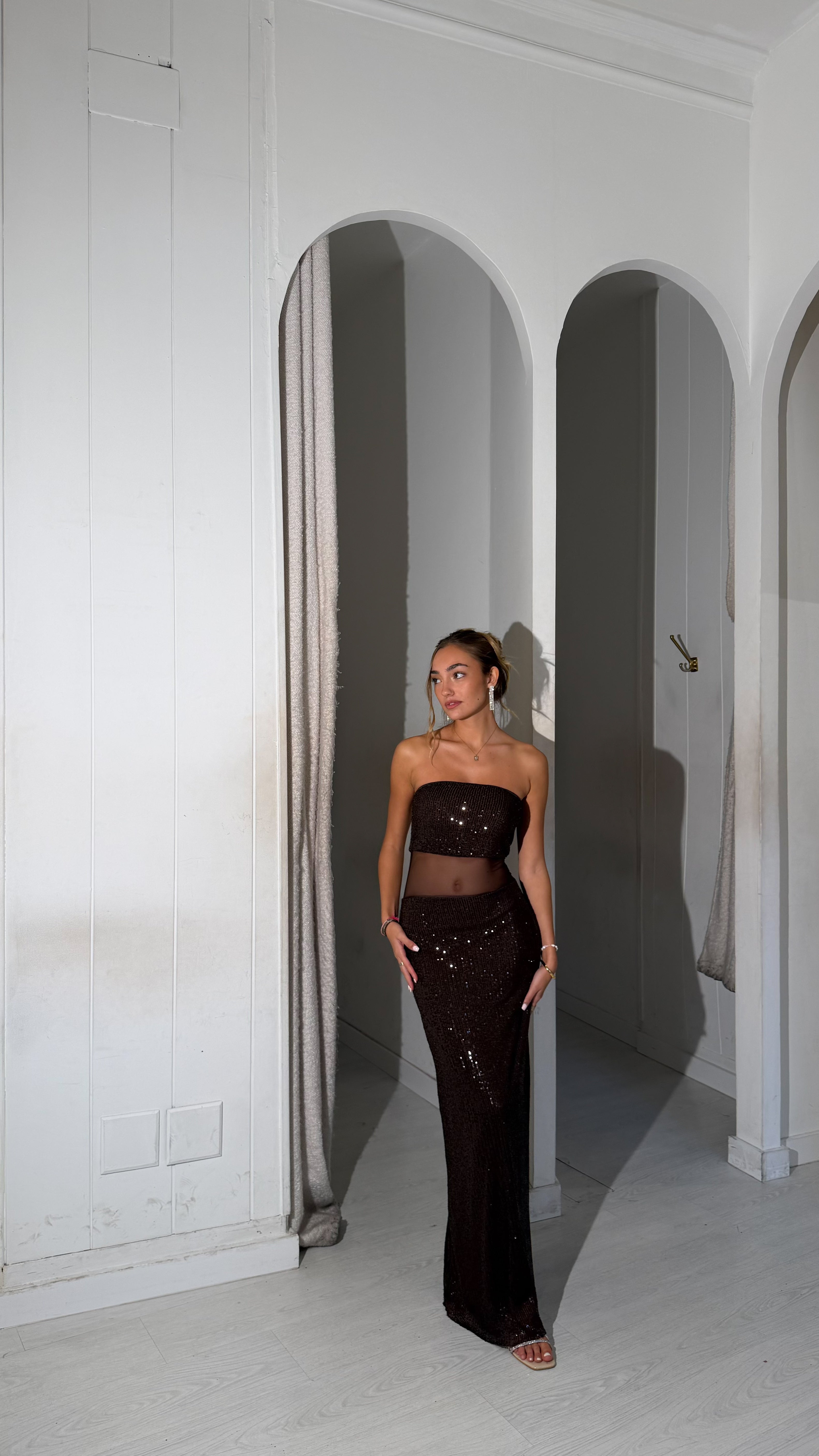 Claus dress - marrón