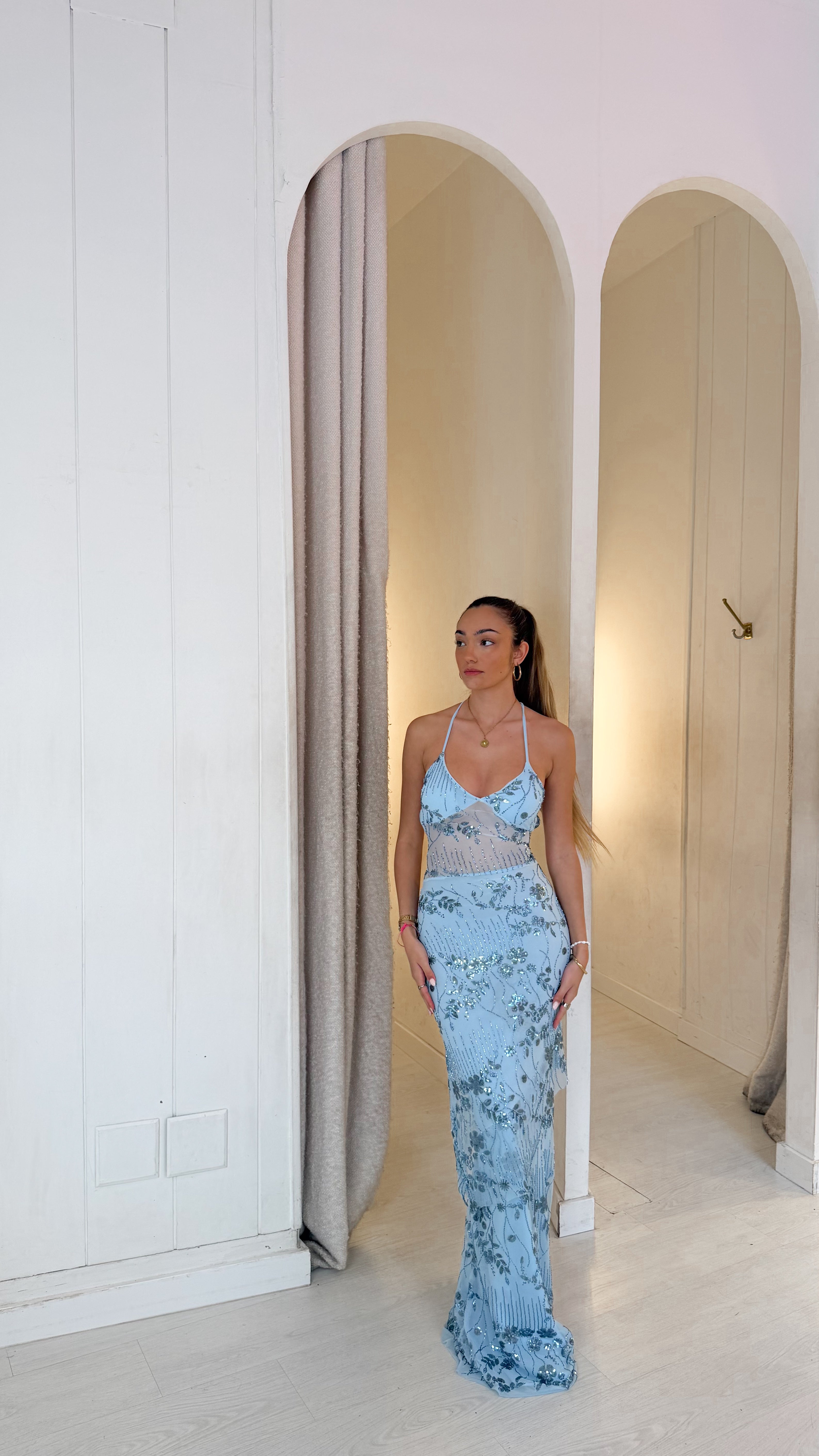 Beverly Hills dress - azul cielo