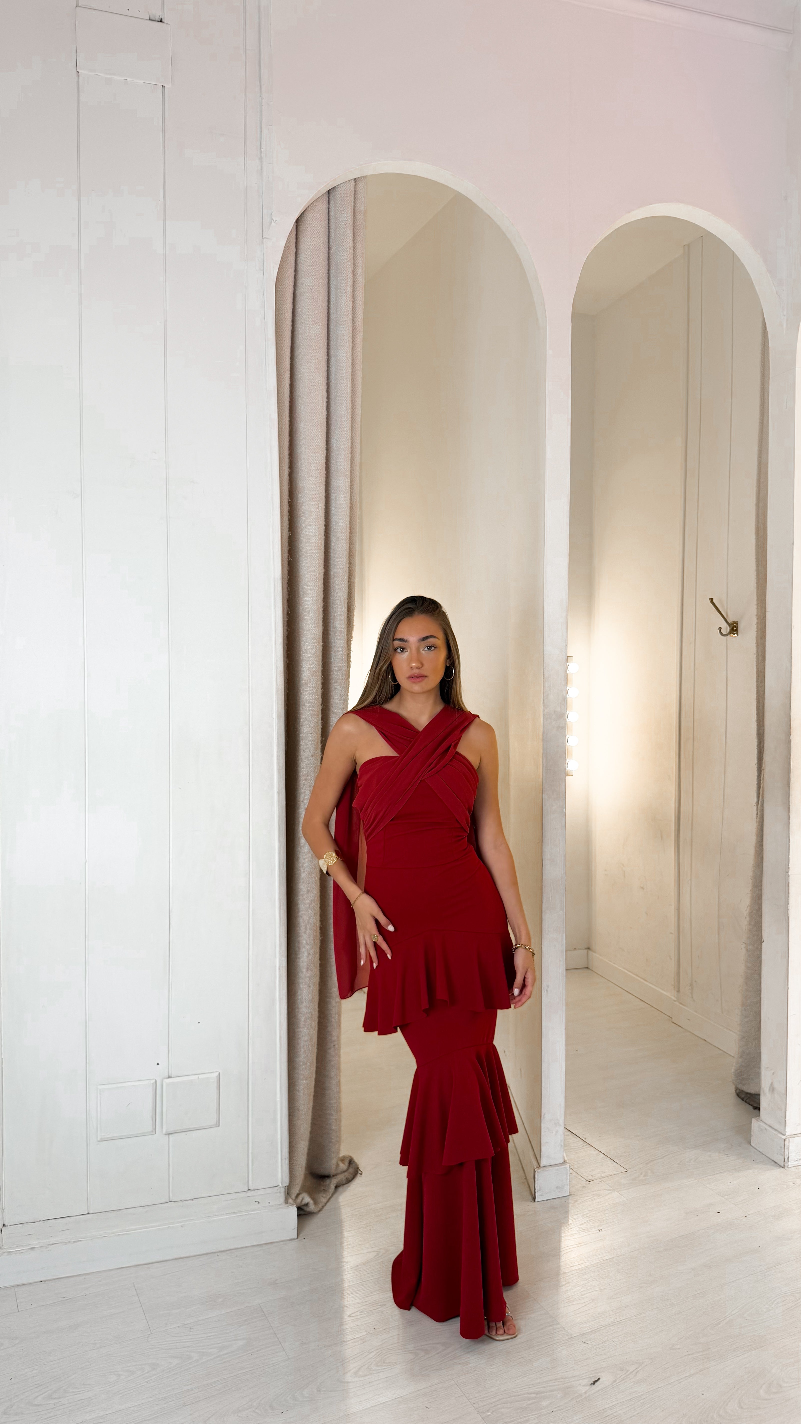 Sevilla dress - burdeos