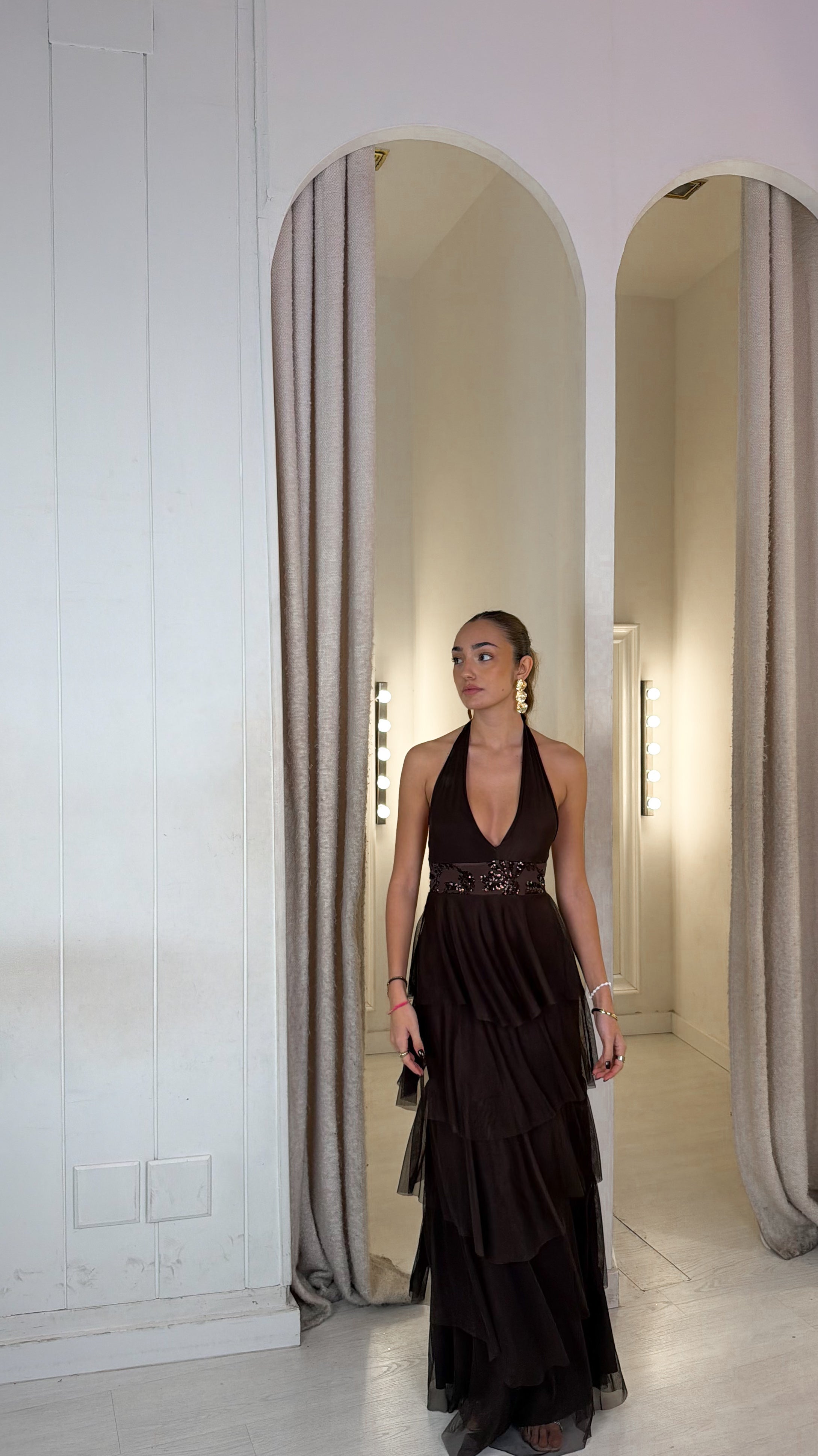 Golden coast dress - chocolate