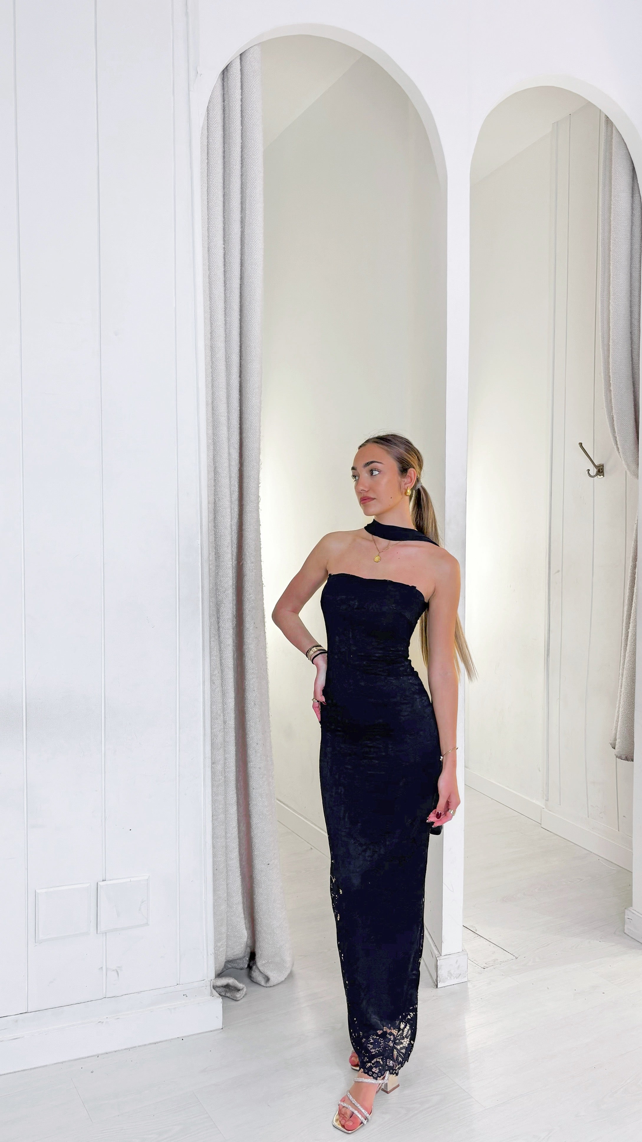 Midnight lace dress - Marino