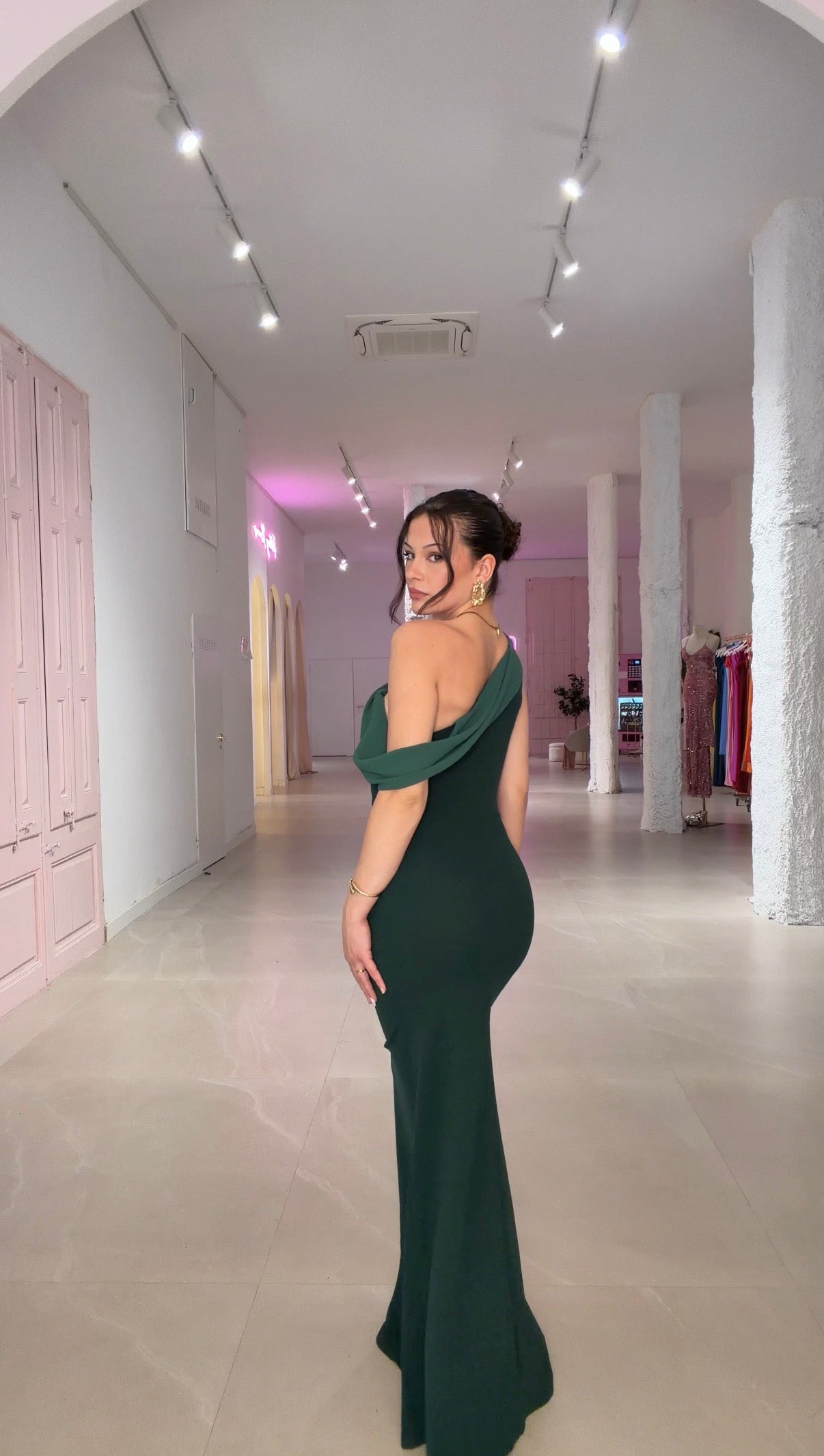 Bellini dress - verde botella