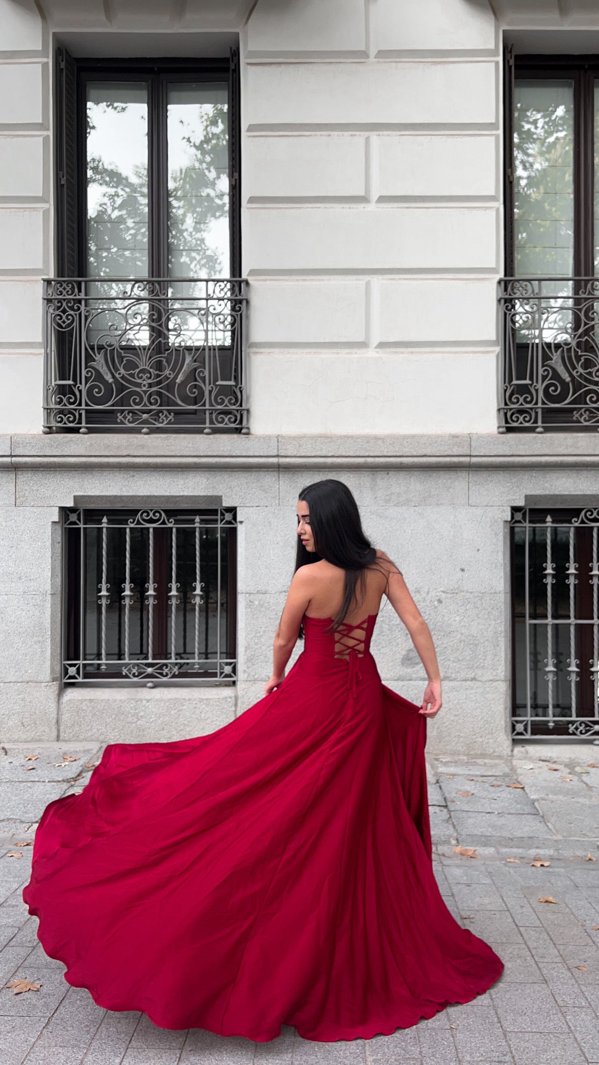 The corset dress - rojo