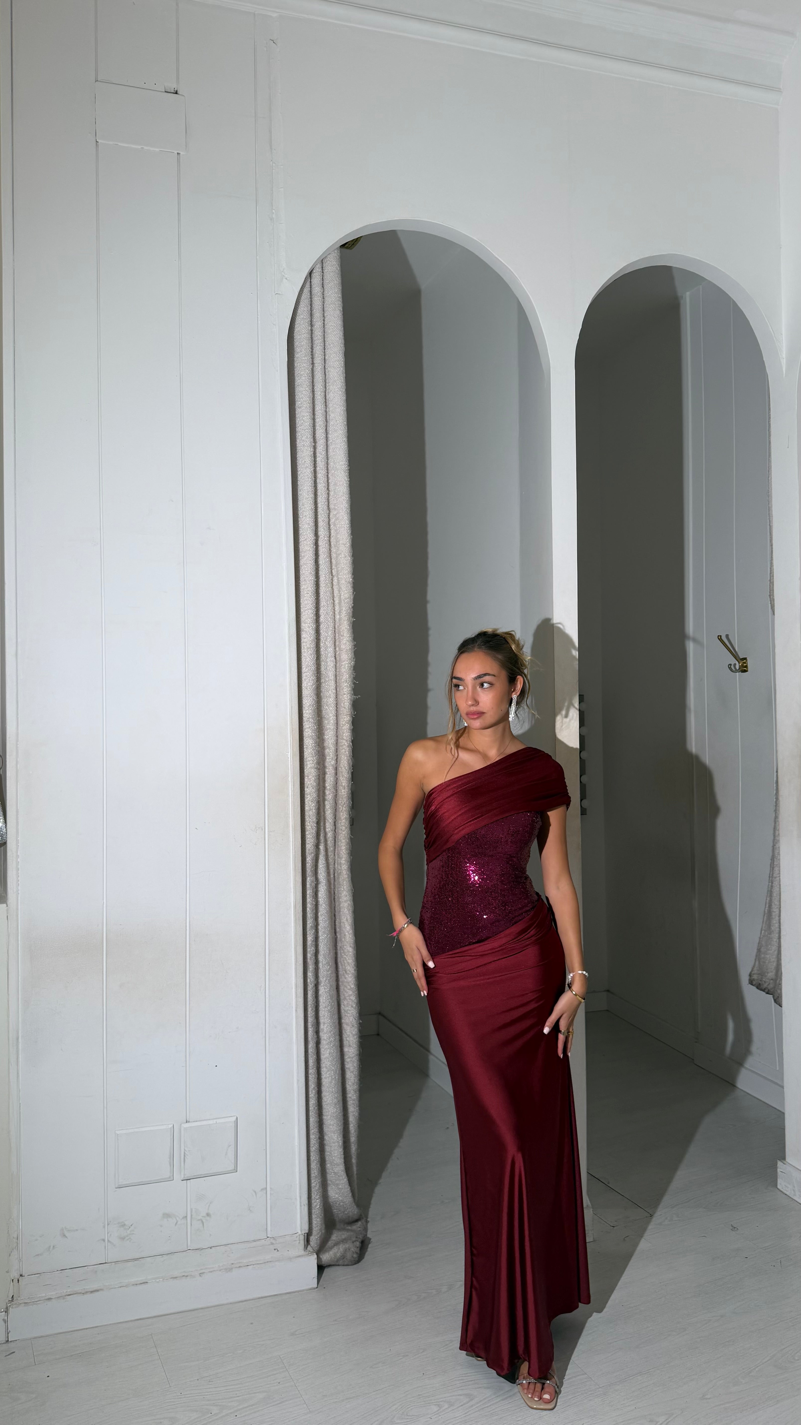 Frost dress - burdeos