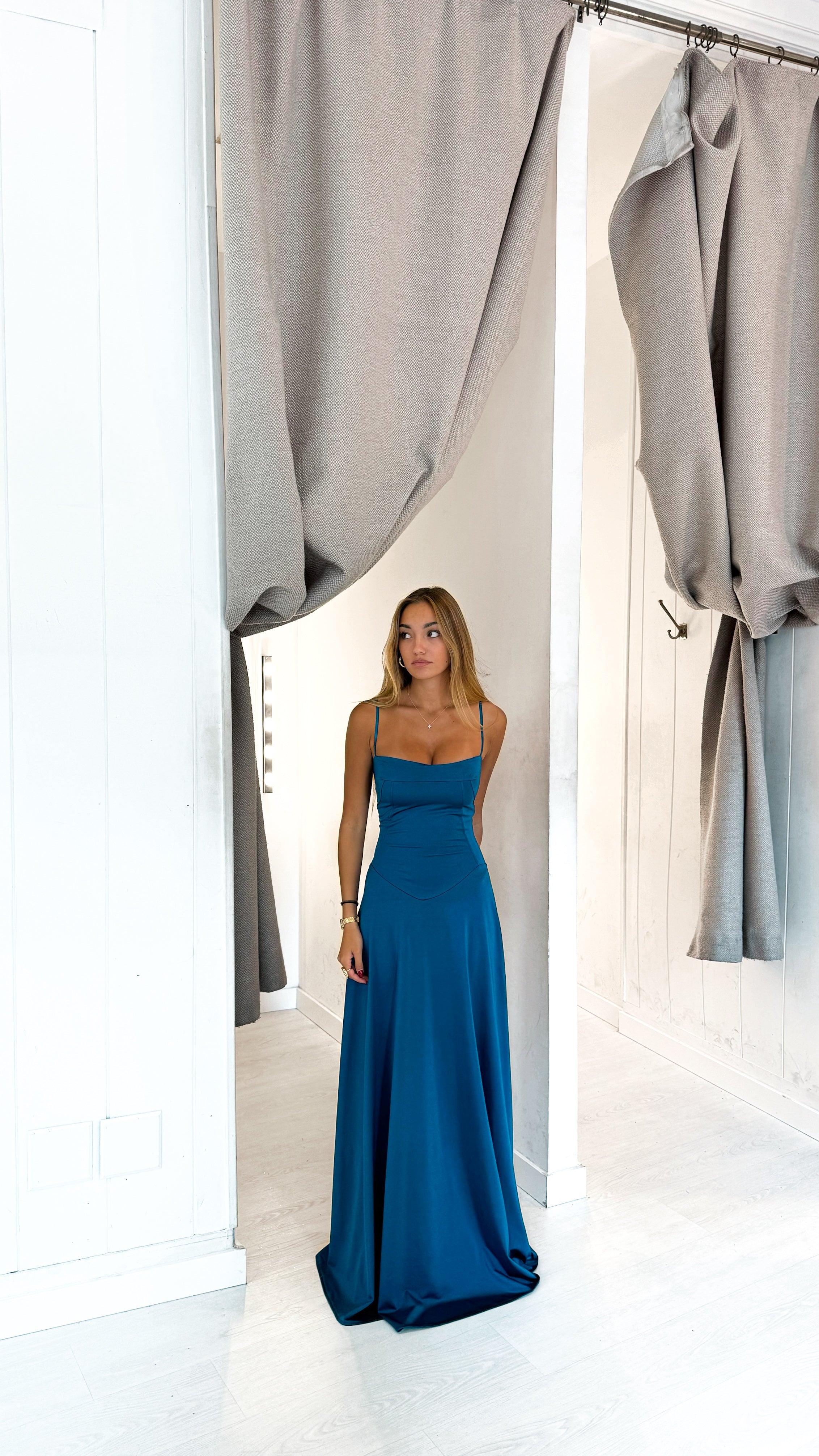 Alessandra dress - petróleo