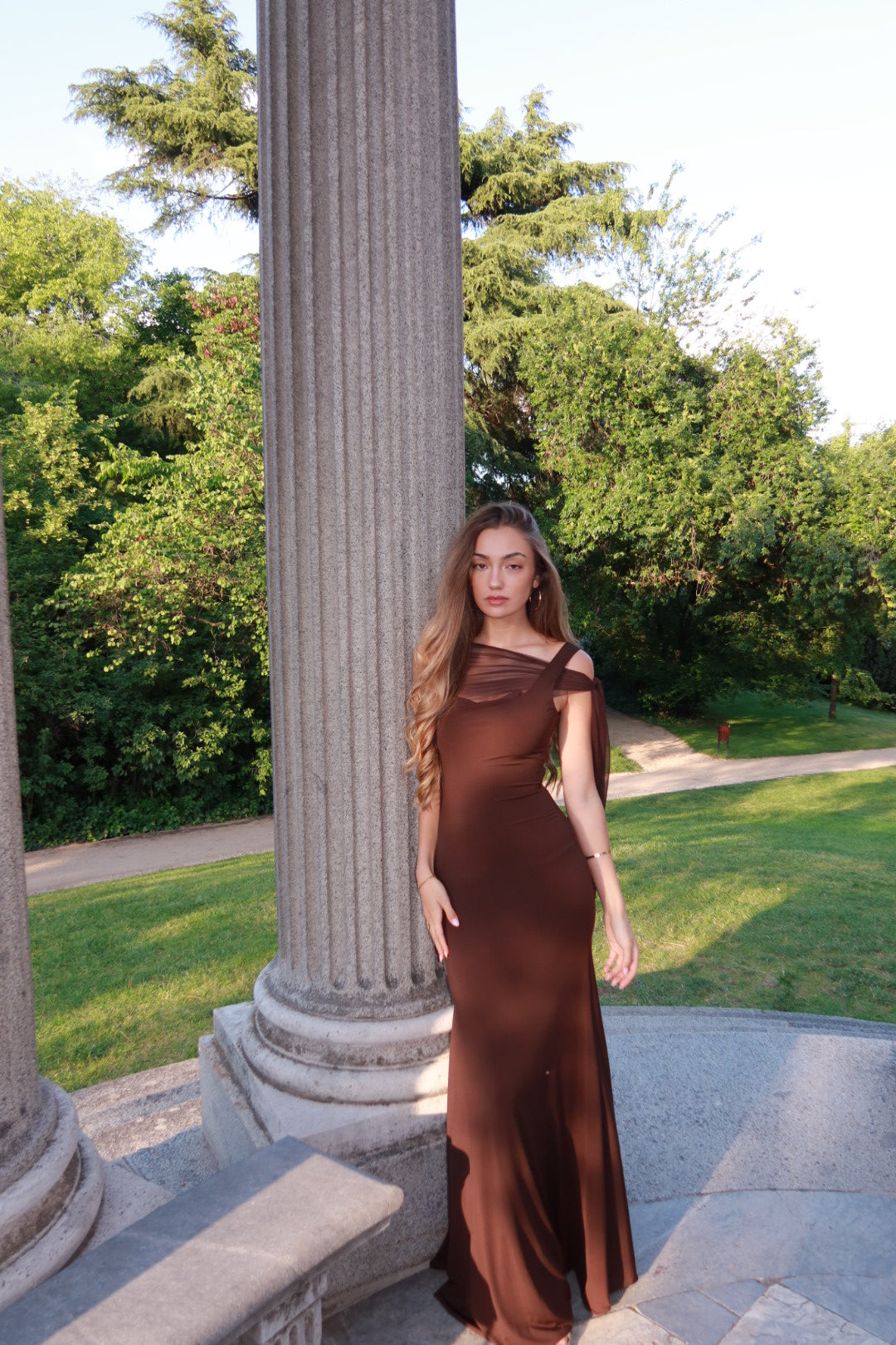 Vera dress - marrón