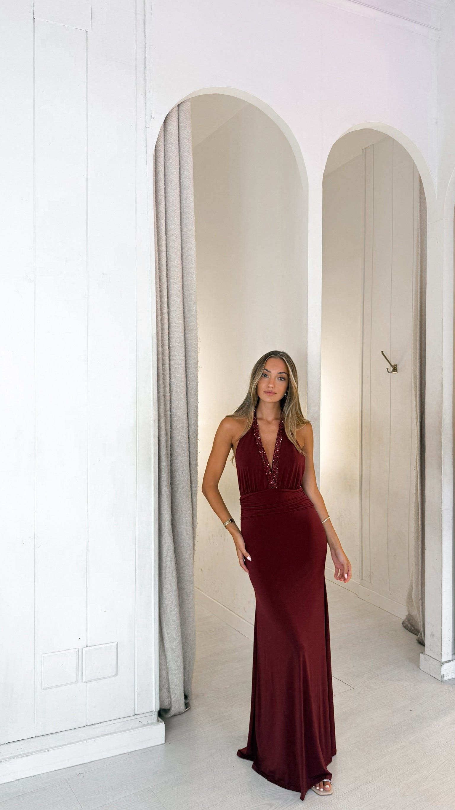 Iris dress - burdeos