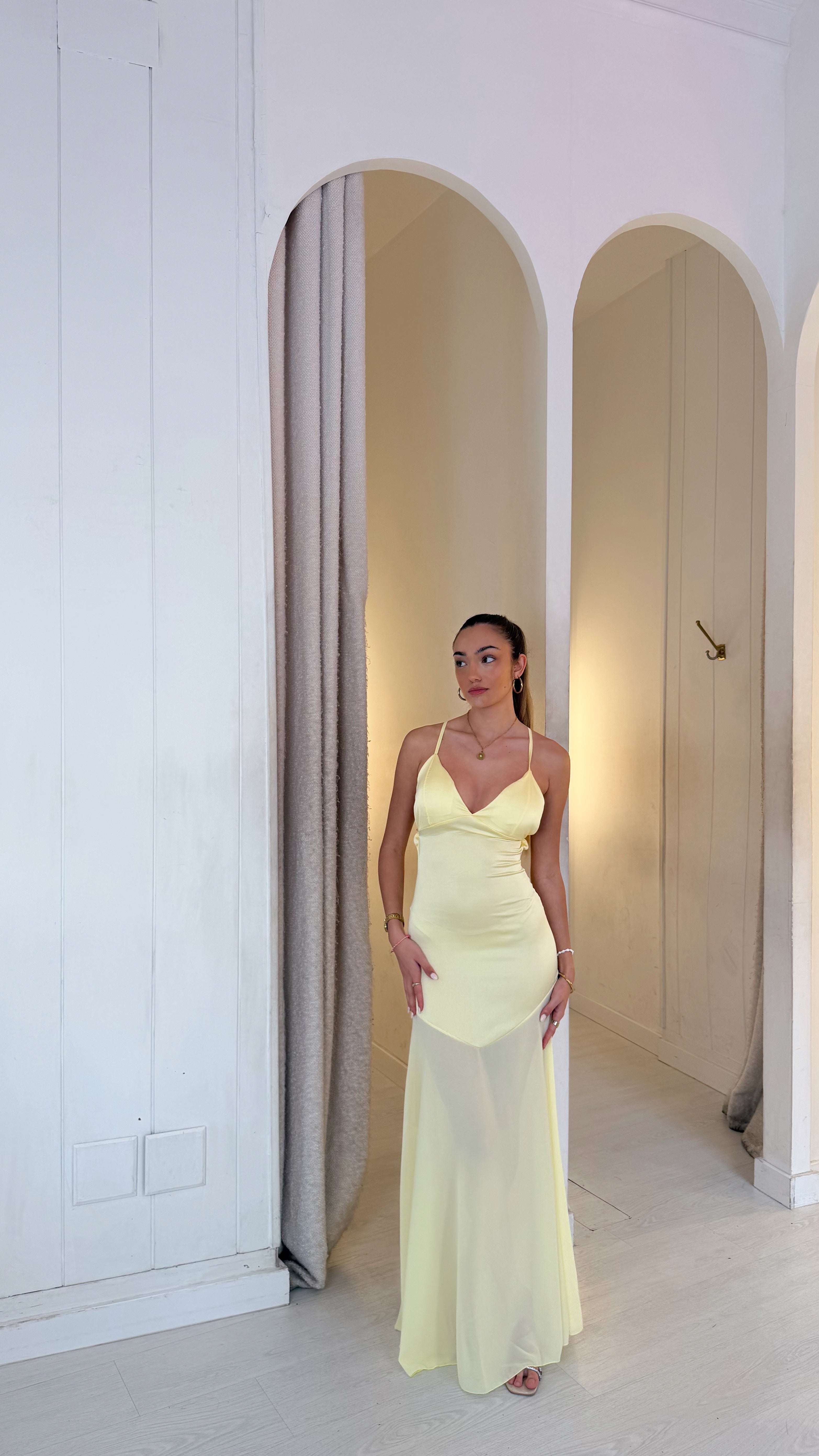 Aurora dress - amarillo pastel