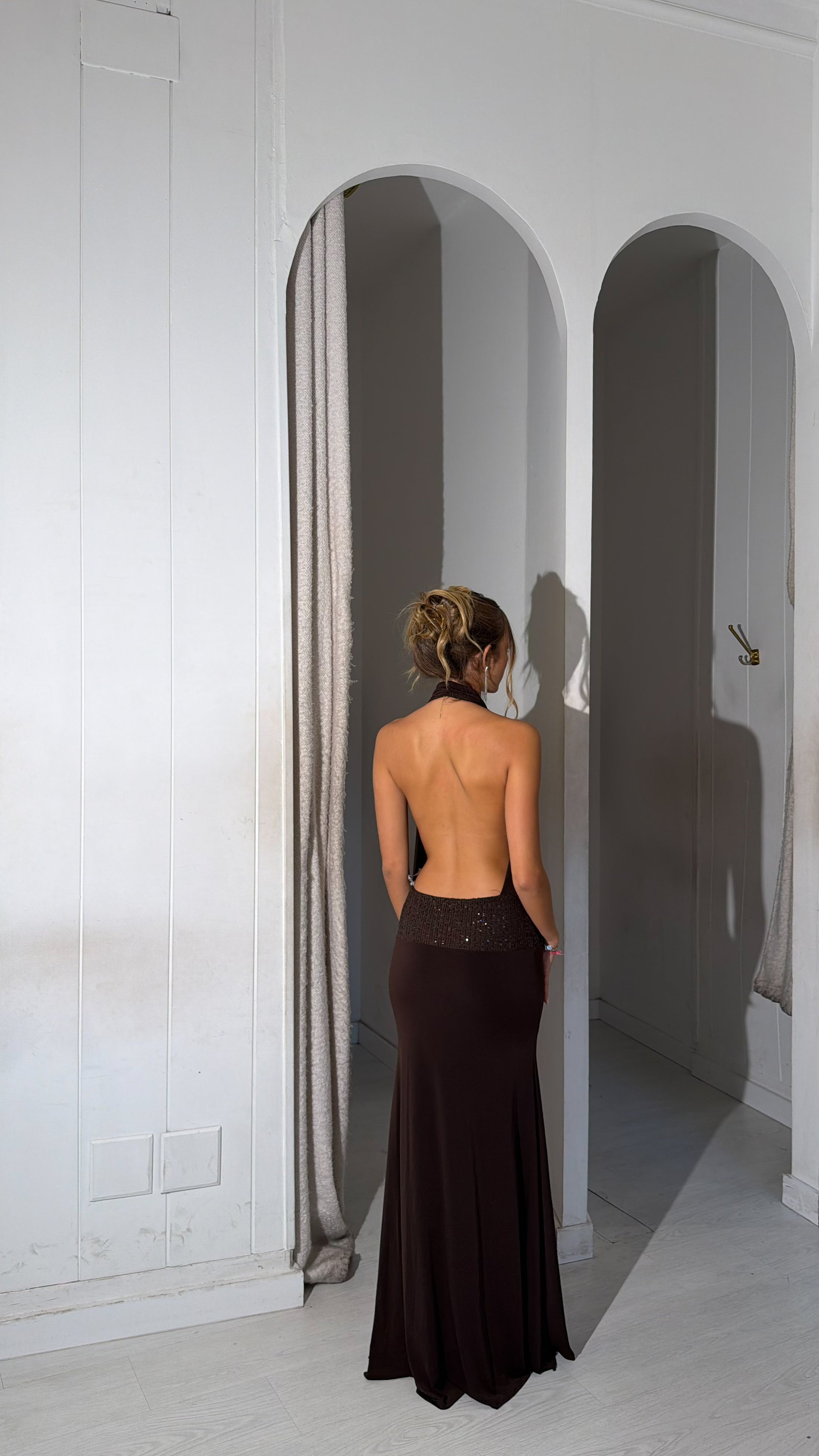 Frozen dress - marrón