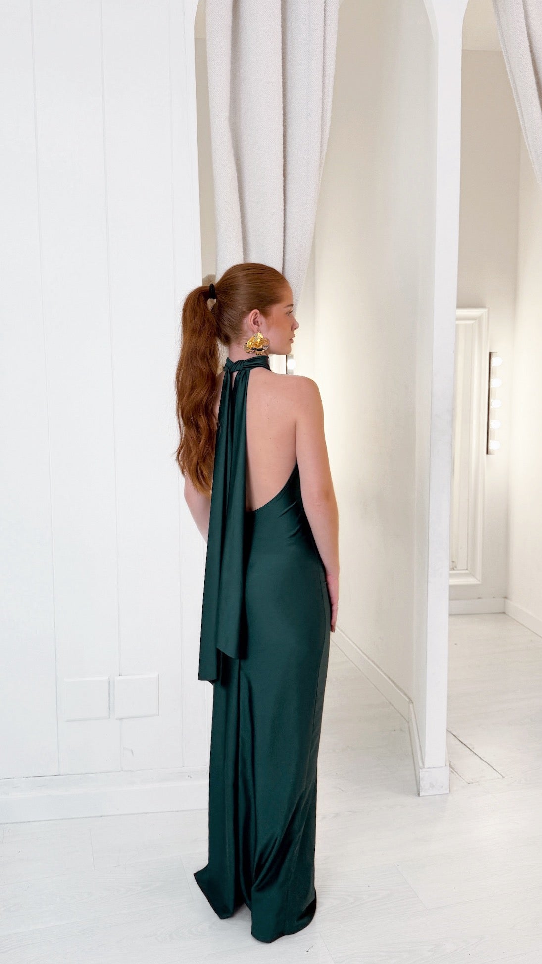 Claire dress - verde botella