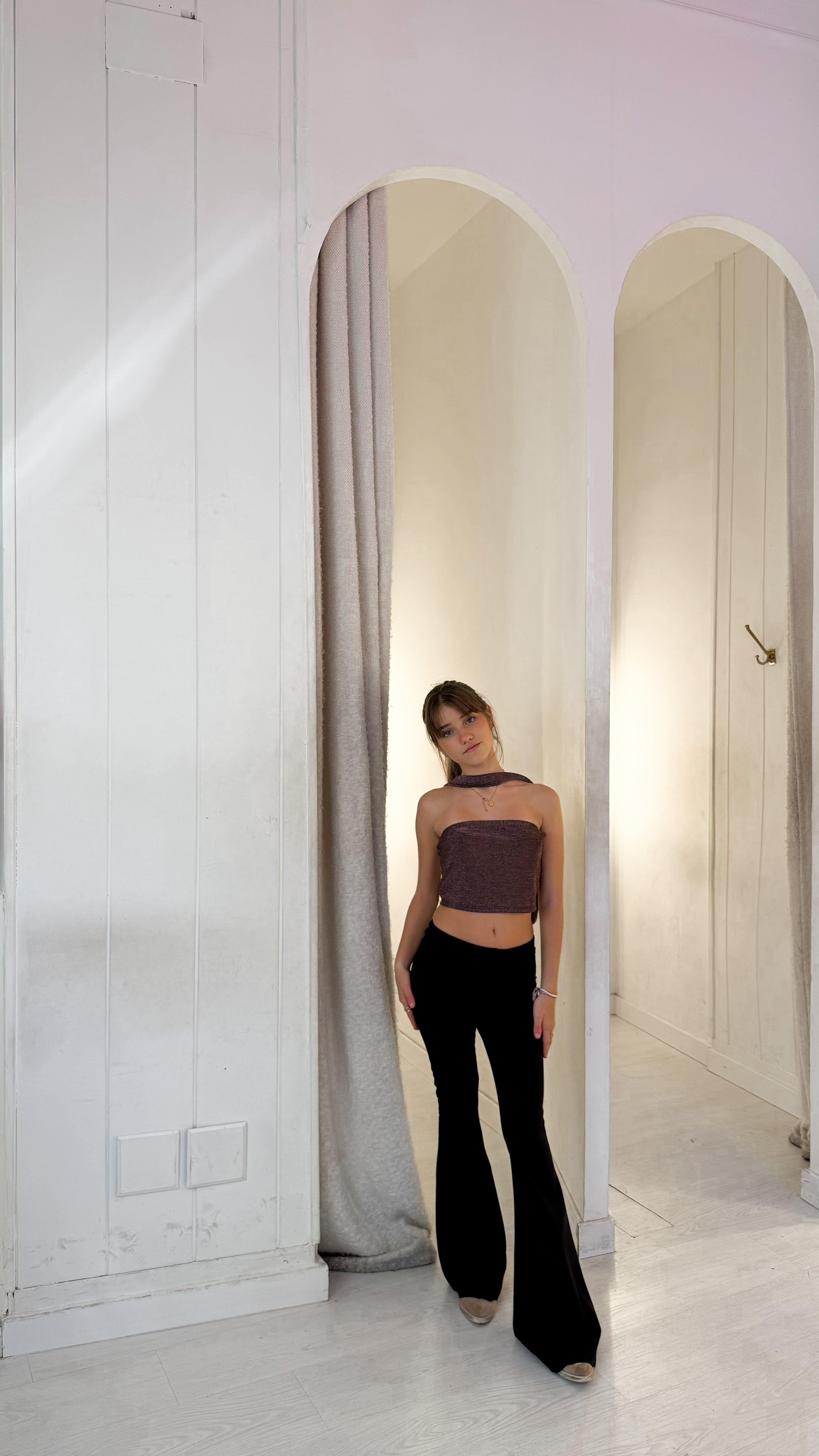 Pantalón flare - negro