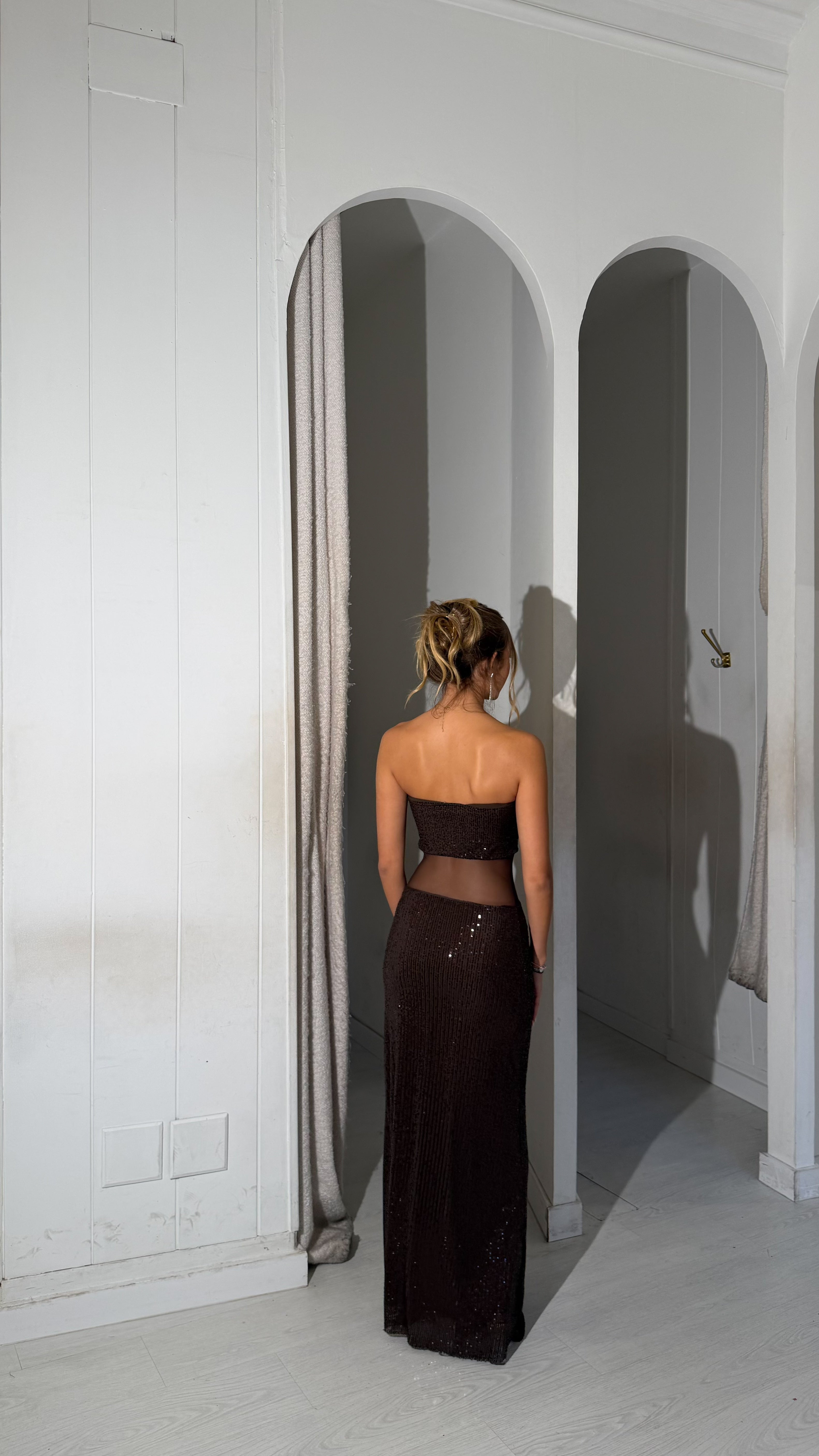 Claus dress - marrón