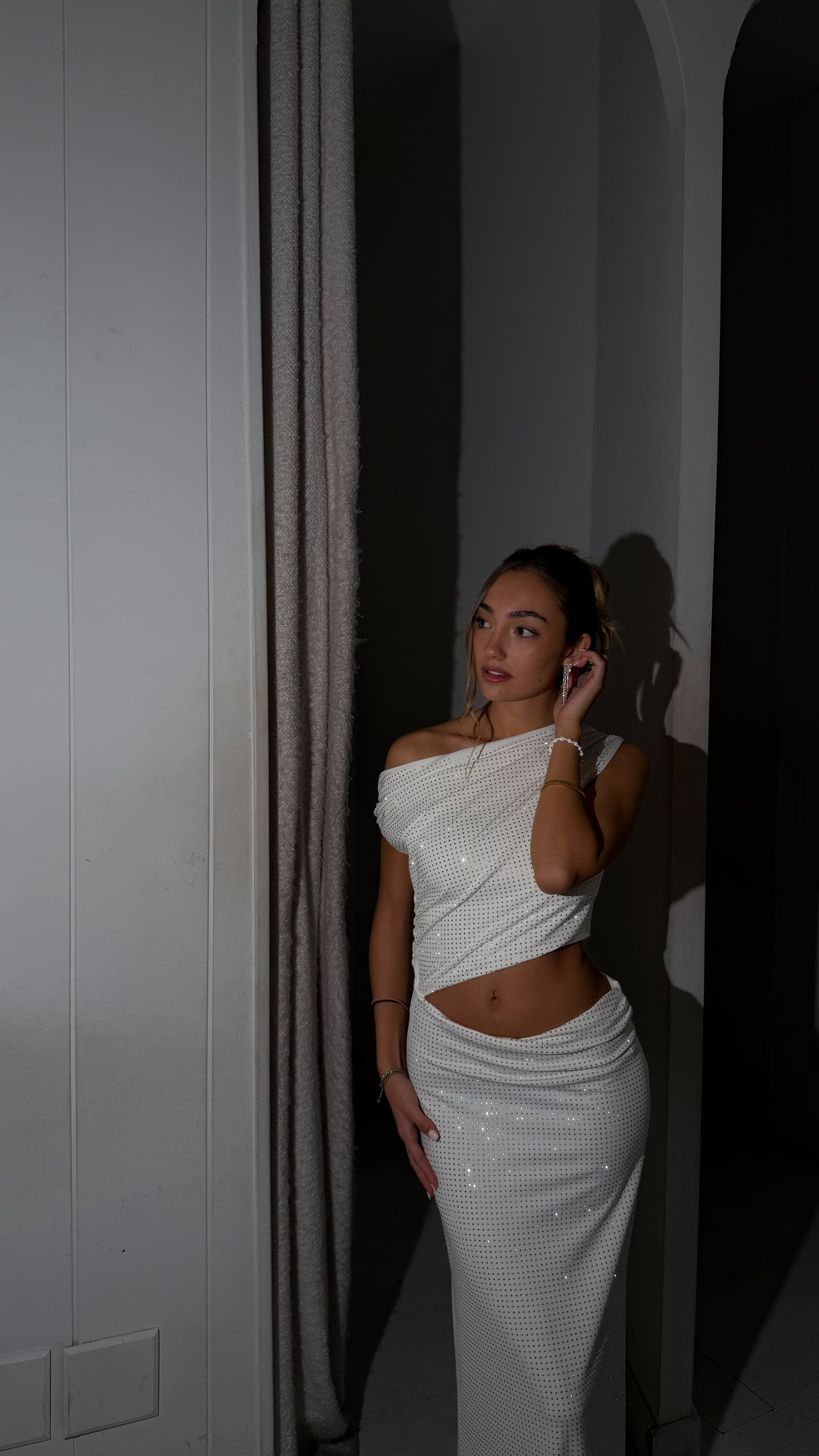 Snowflake dress - blanco