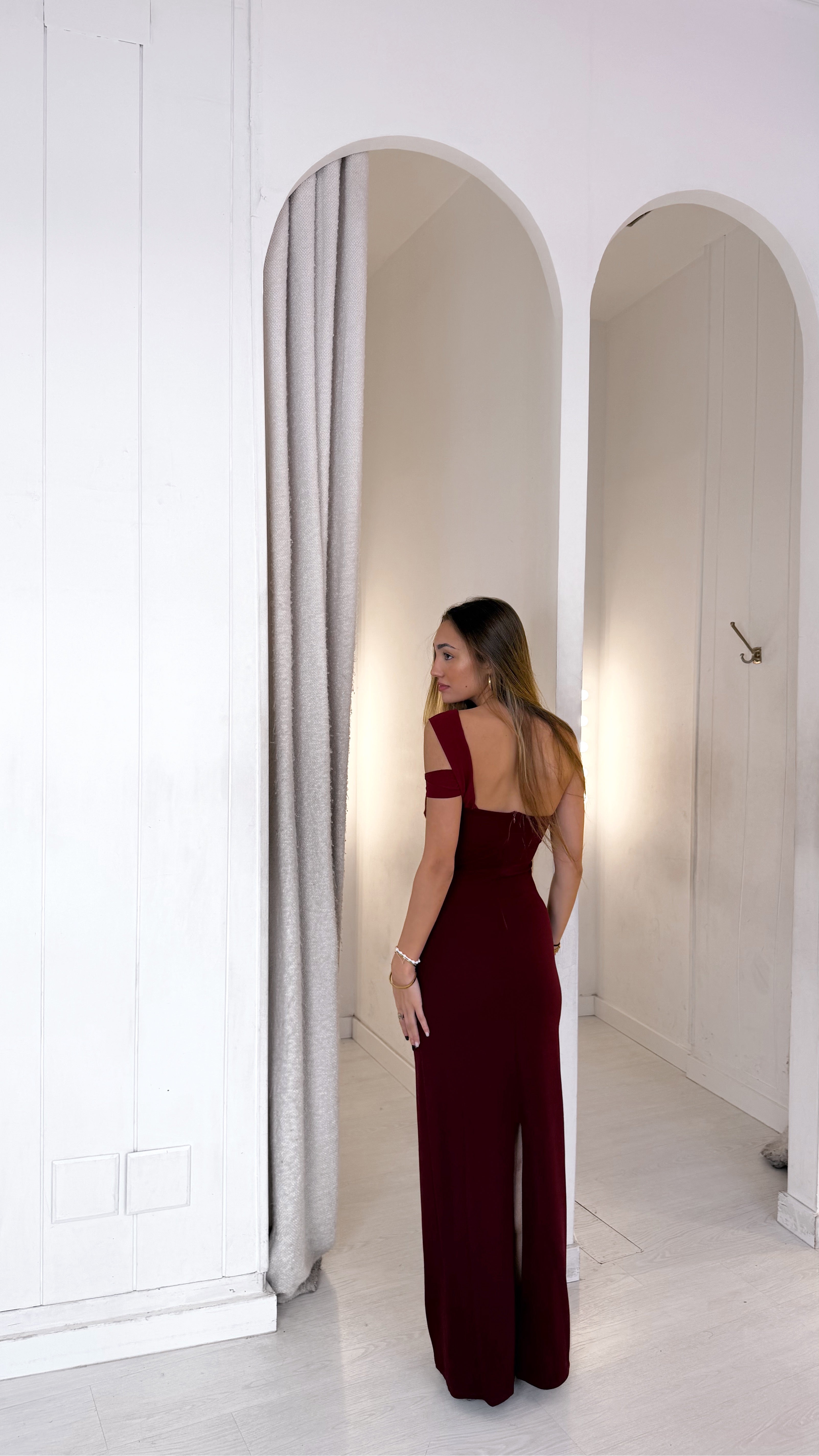 Capri dress - burdeos